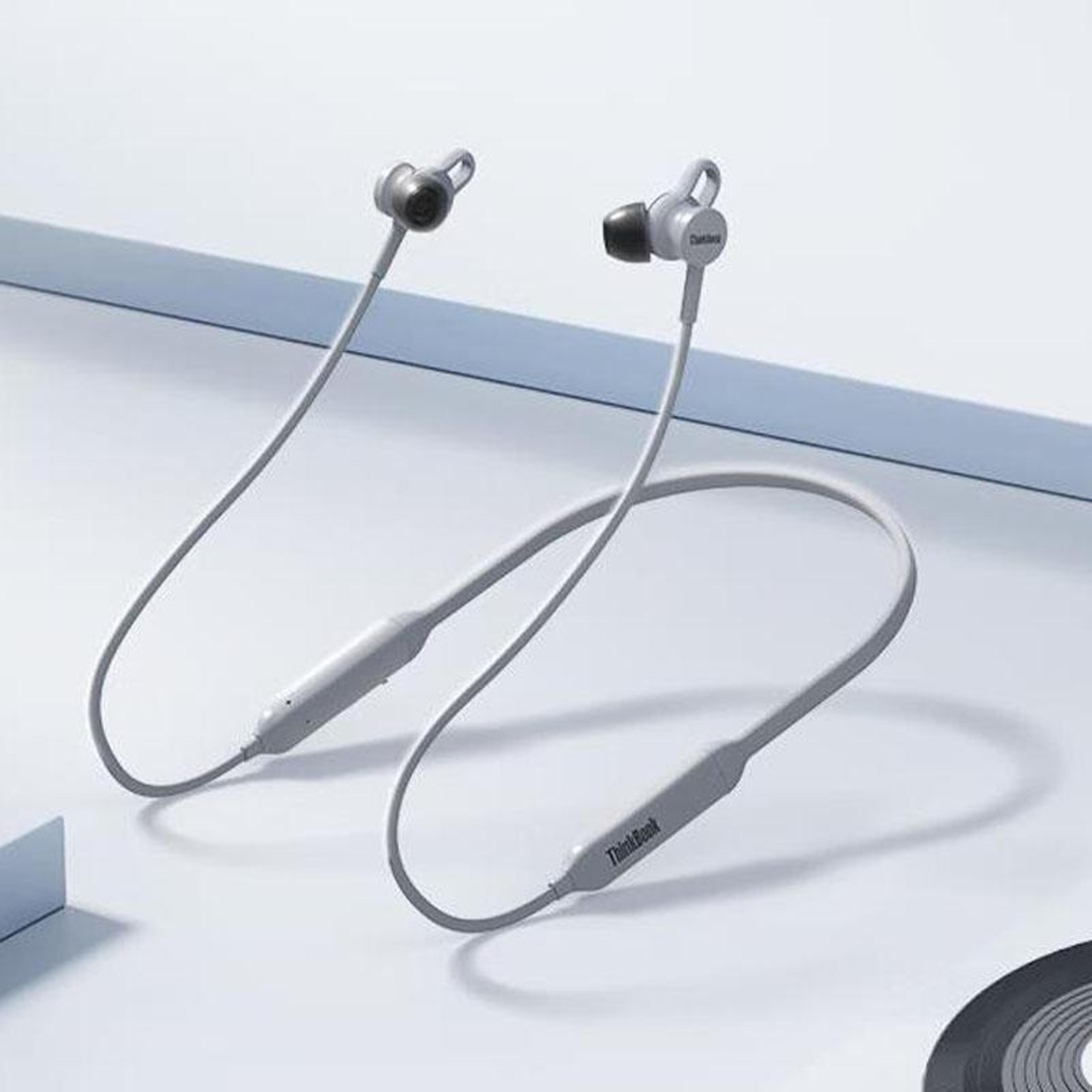 lenovo thinkbook uc100 bluetooth neckband headset dual device wireless bluetooth earphones with enc mic
