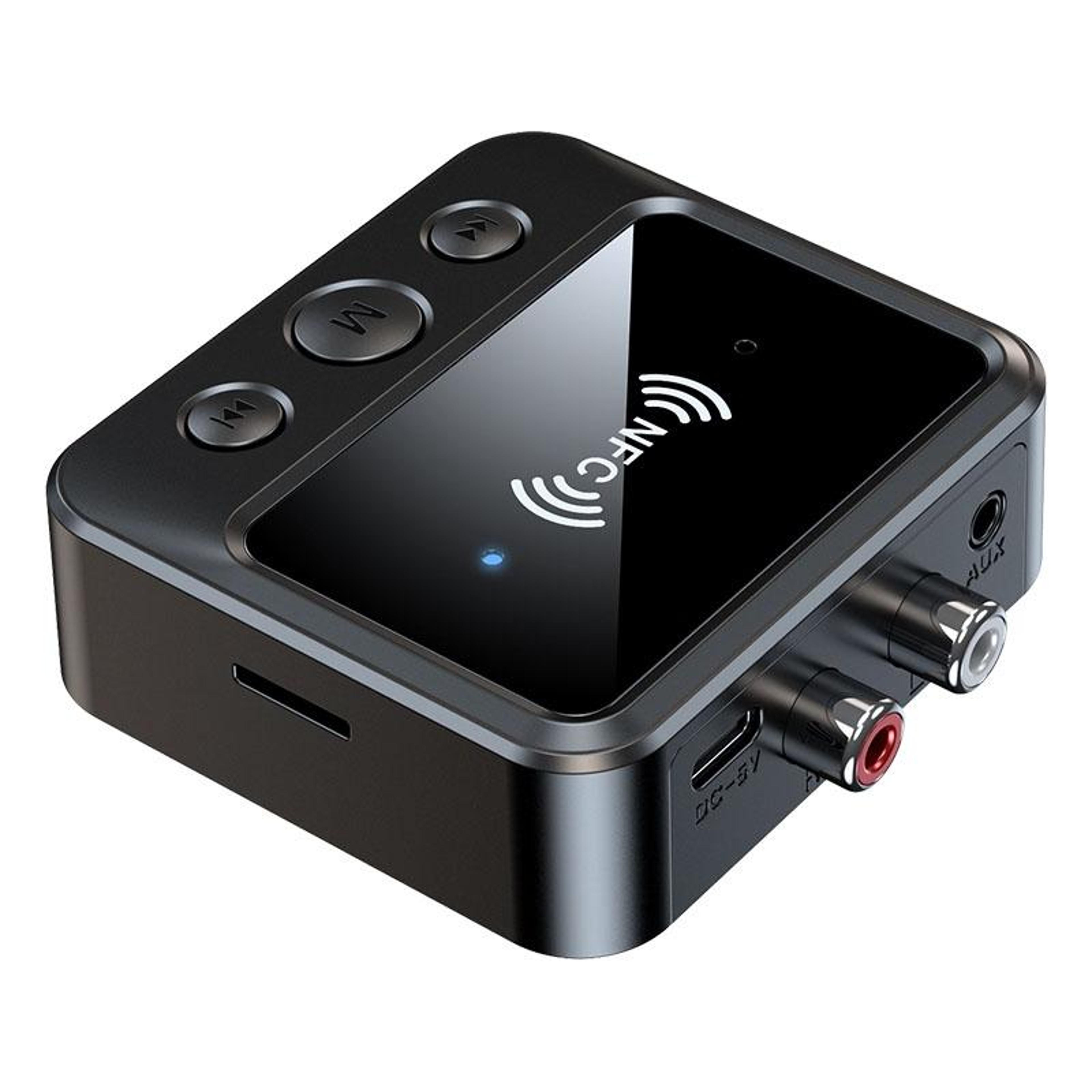 c51 bluetooth audio receiver with nfc hands free calling tf card mp3 player for car aux systems
