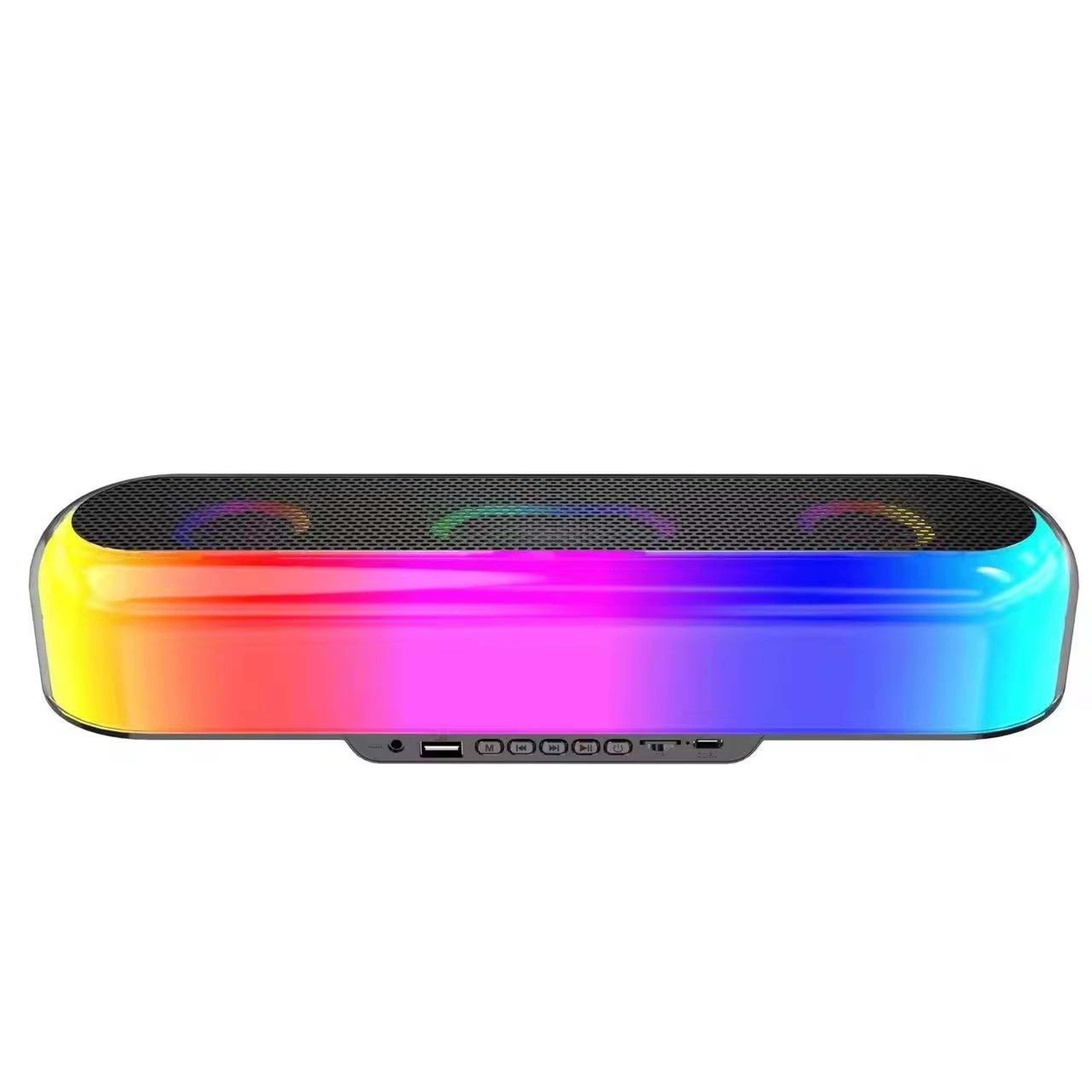 v10 bluetooth speaker portable wireless speaker with 360 stereo sound led lights and tws pairing