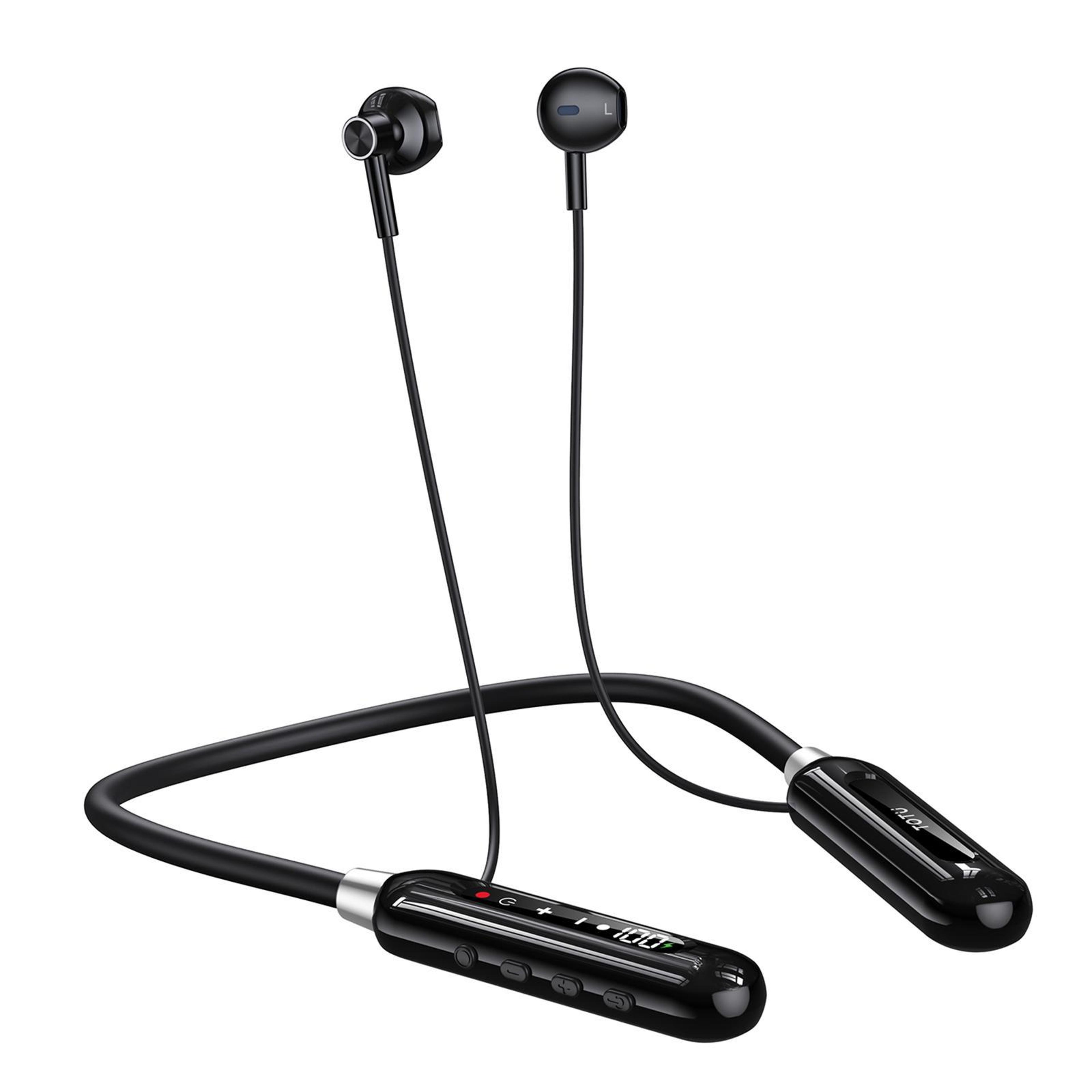 totu be-5-sp bluetooth neckband headphones long battery life magnetic wireless sports earphones