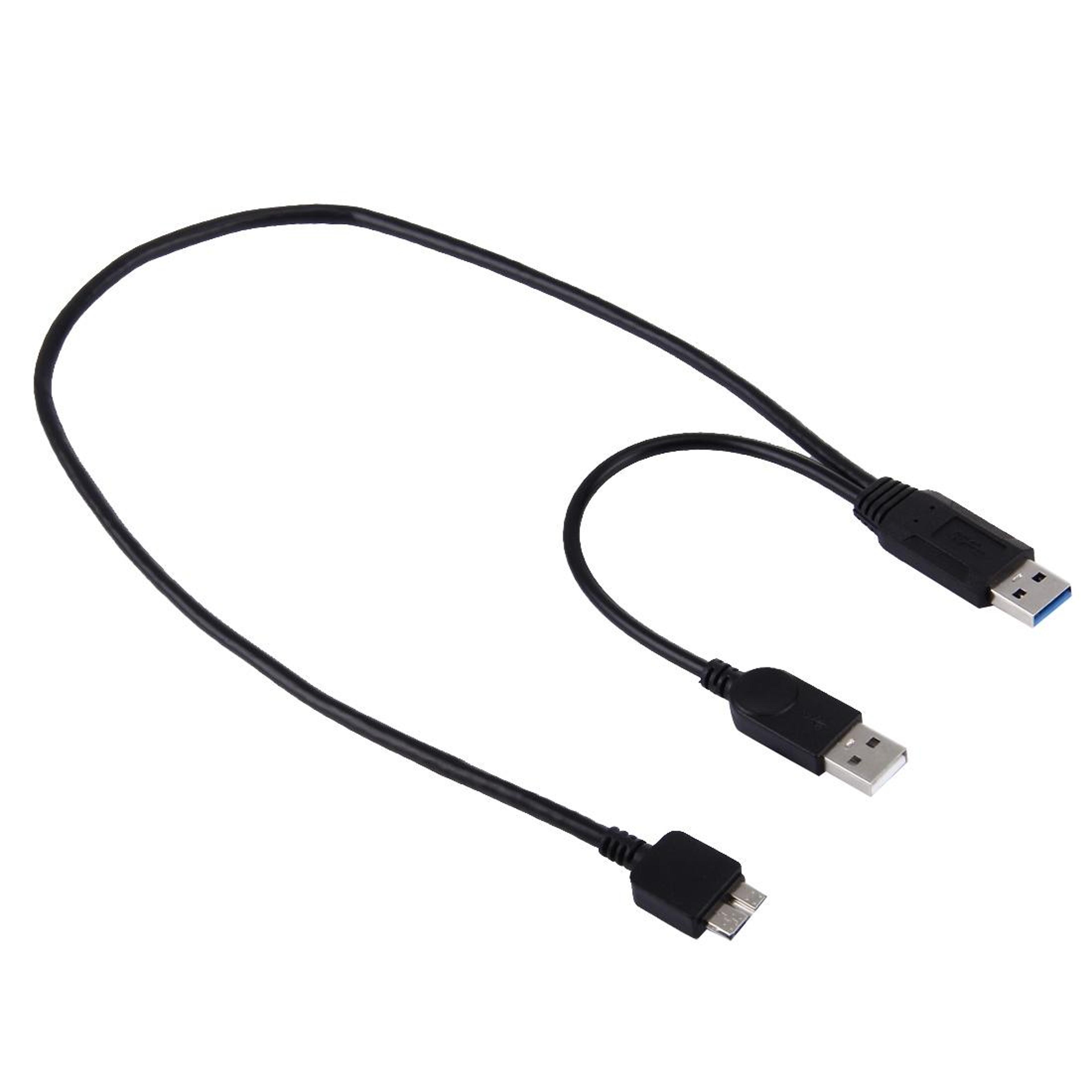 50cm usb 3.0 micro usb cable 2 in 1 charging and data sync cable for samsung huawei xiaomi