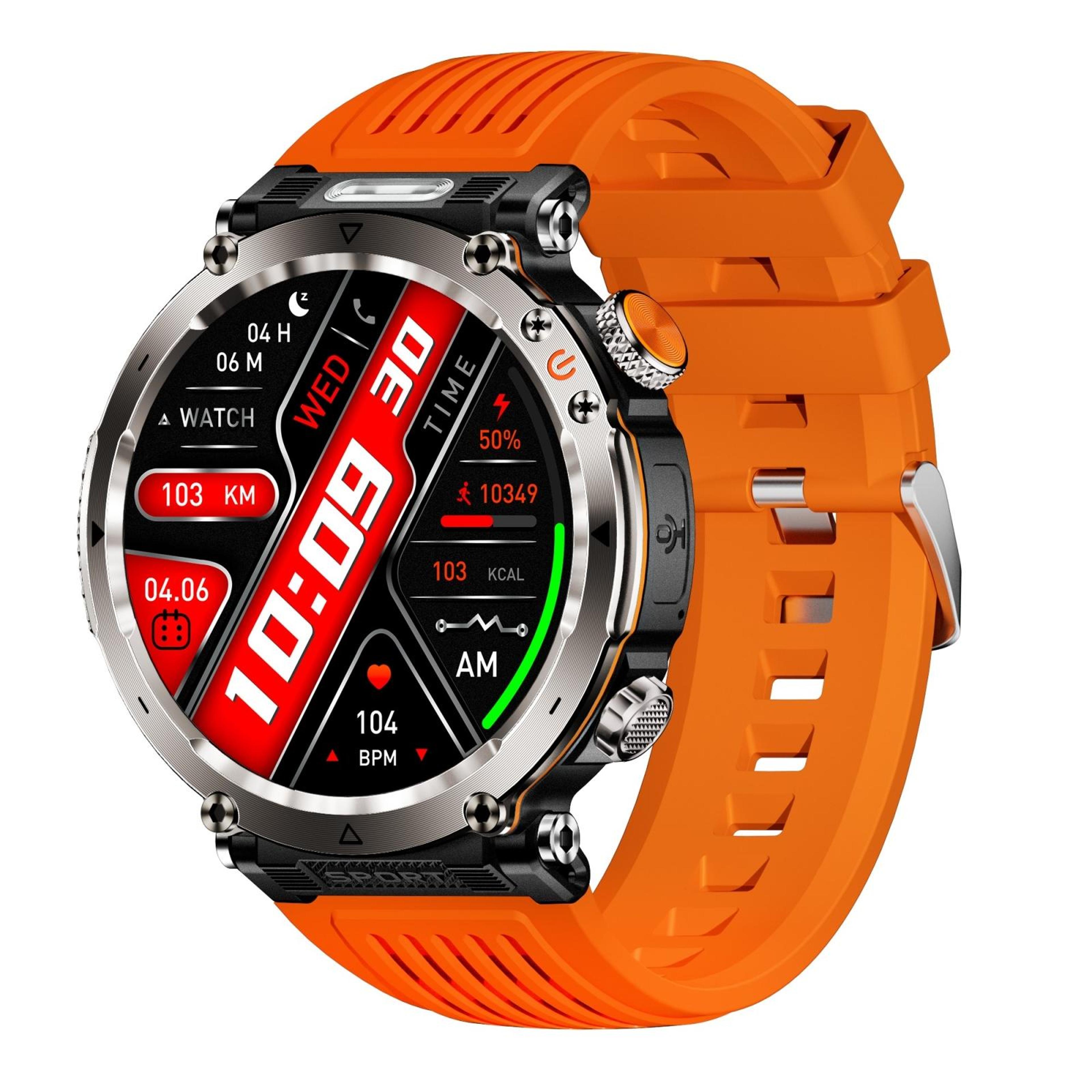 ht30 smart watch ip68 waterproof smartwatch with bluetooth calling flashlight compass