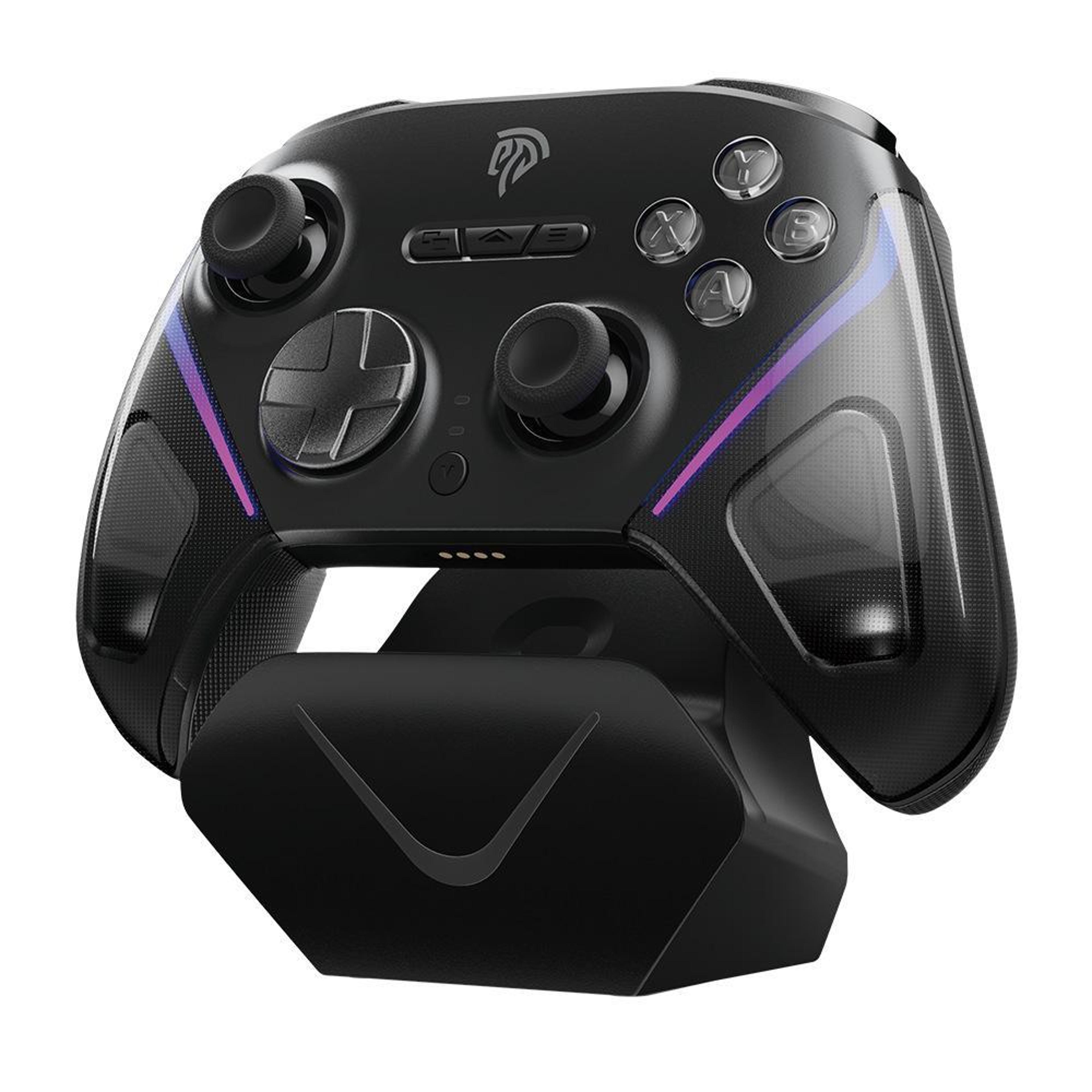 easysmx d10 wireless gaming controller with hall effect controller triggers charging dock for pc switch phone steam