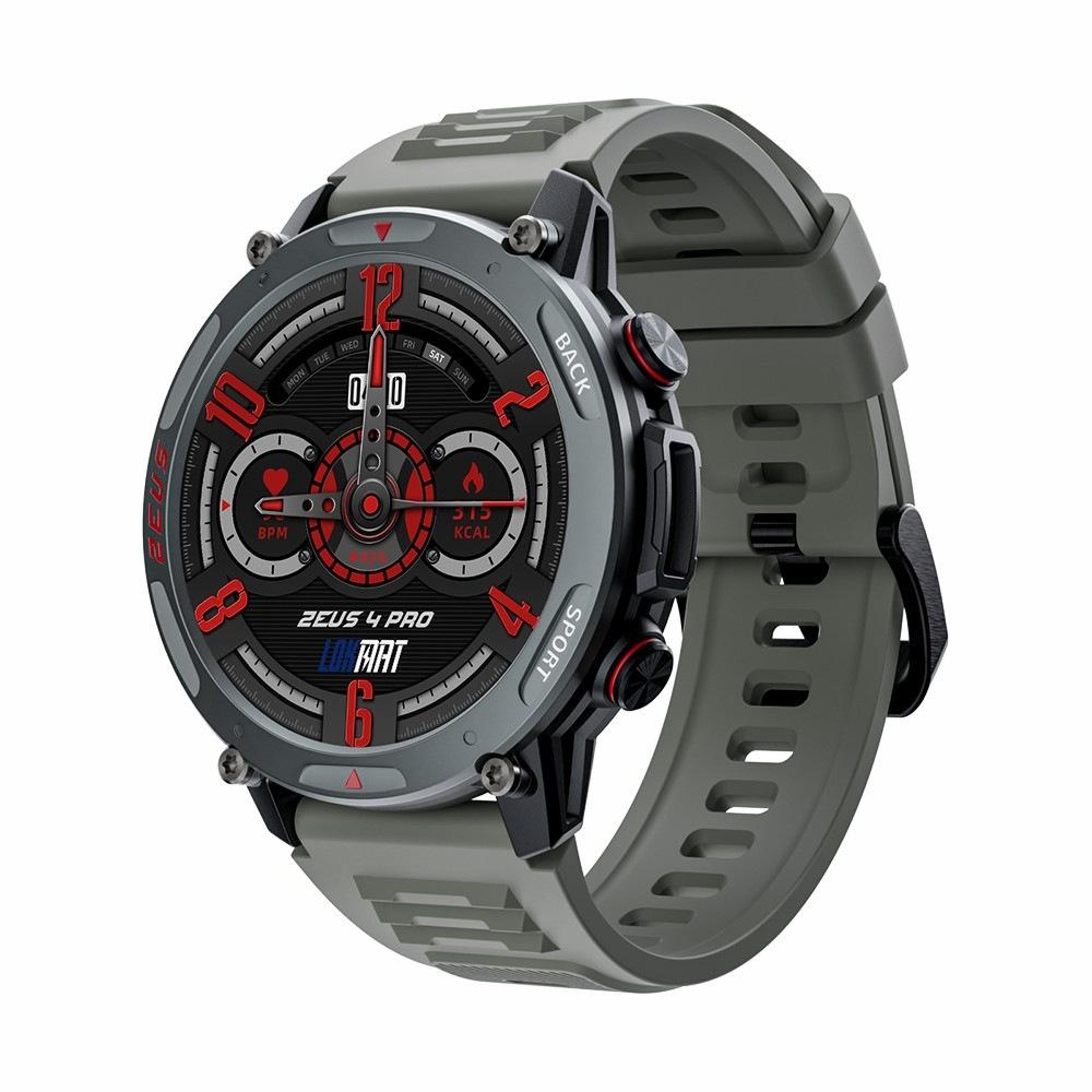 lokmat zeus4 pro bluetooth calling smartwatch with amoled smart watch health fitness tracker