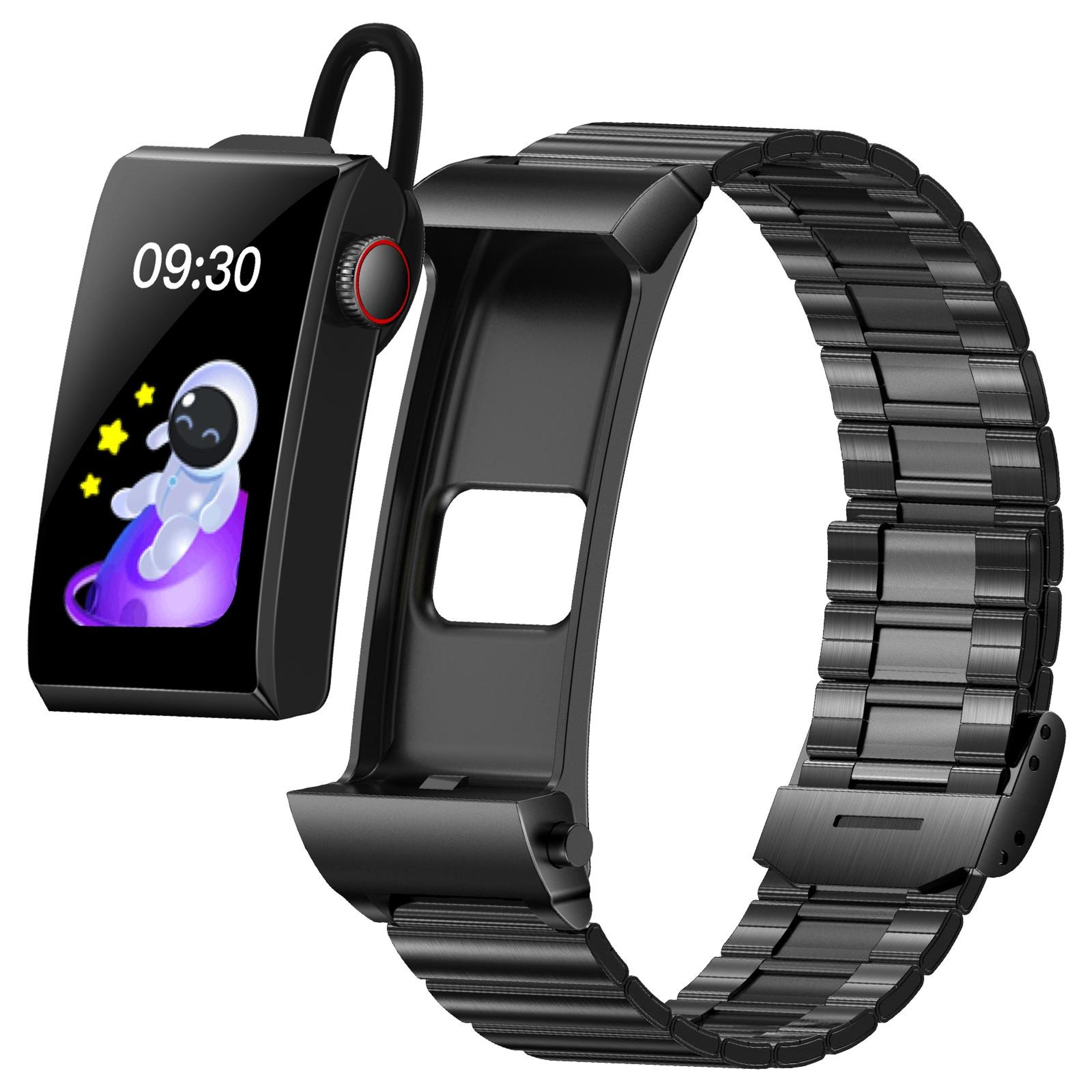 m6 bluetooth smart watch with detachable earbuds ip68 waterproof health fitness tracker