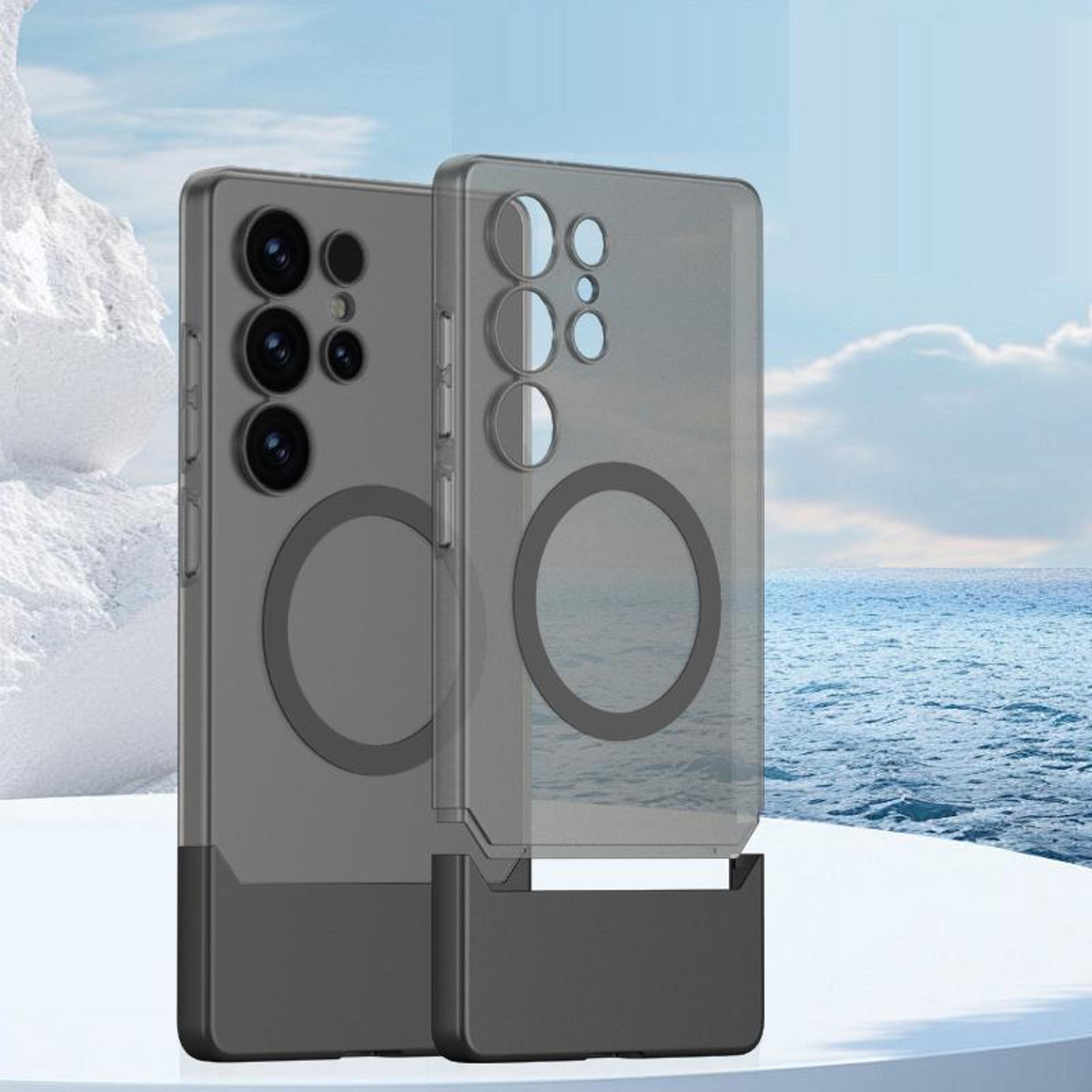 gkk magnetic shockproof translucent phone case for samsung galaxy s25 ultra with mortise tenon design