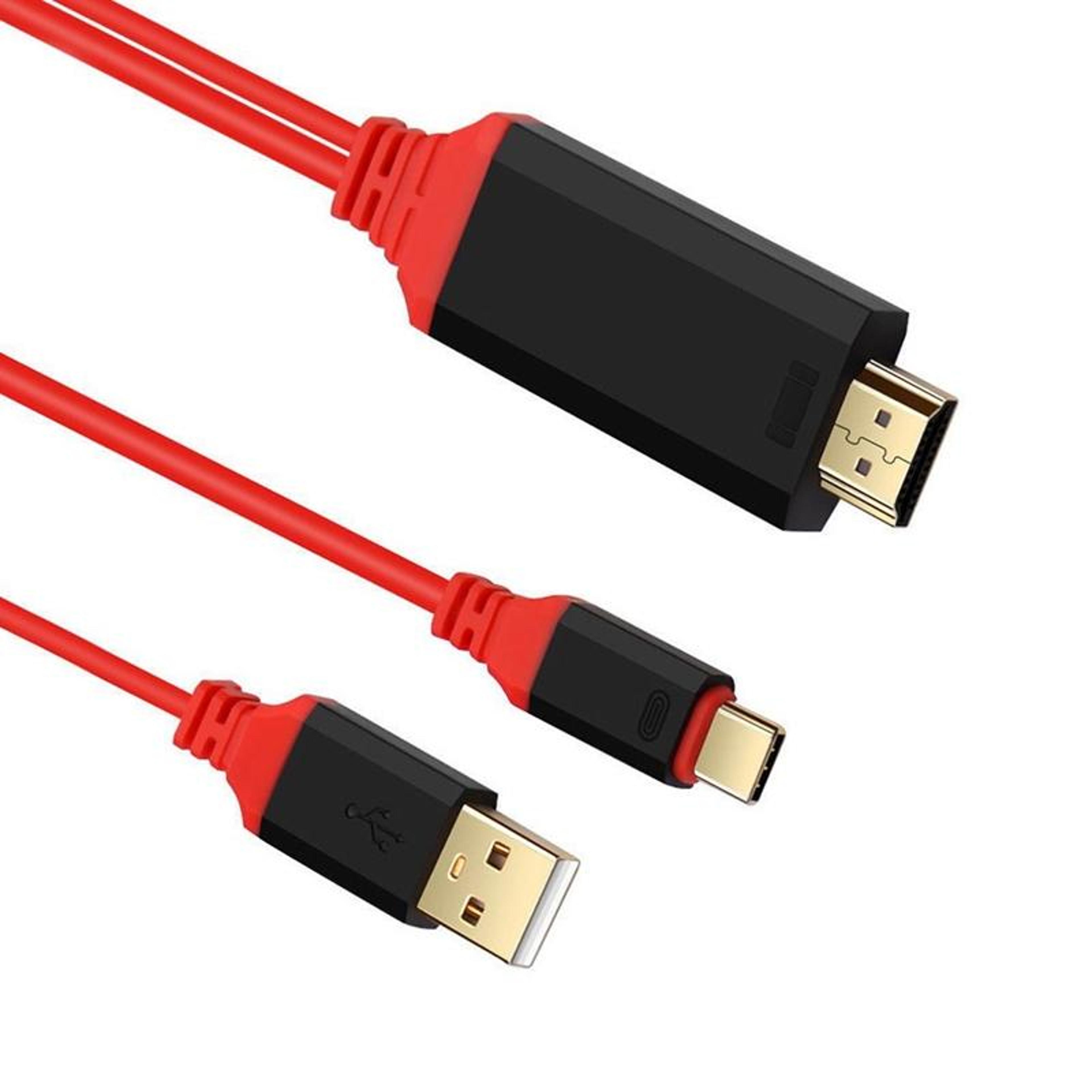 usb c to hdmi cable 4k hdmi adapter cable with usb charging 2m type c display cable