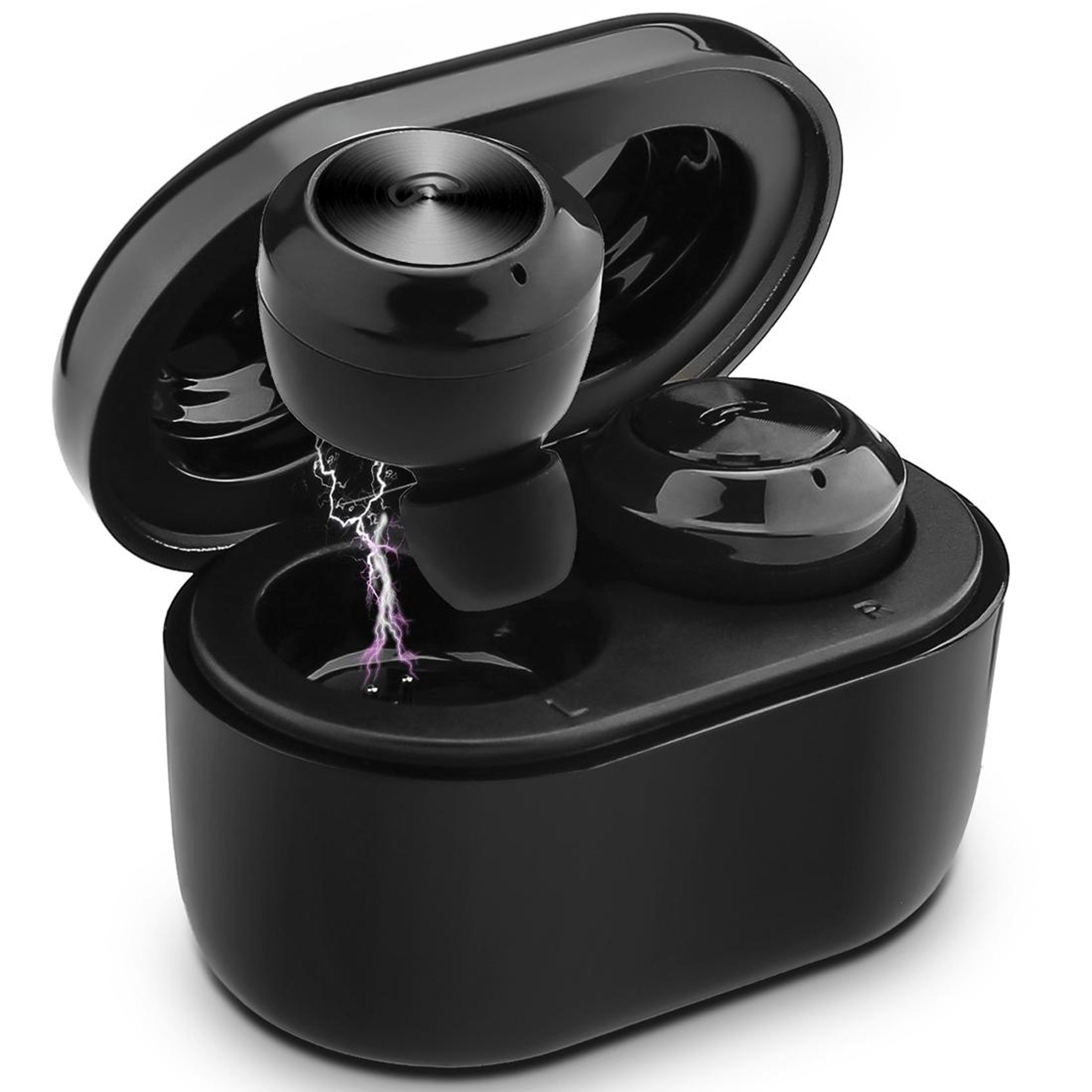bth-a6 wireless bluetooth earbuds with magnetic charging case bluetooth 5.0 stereo headphones