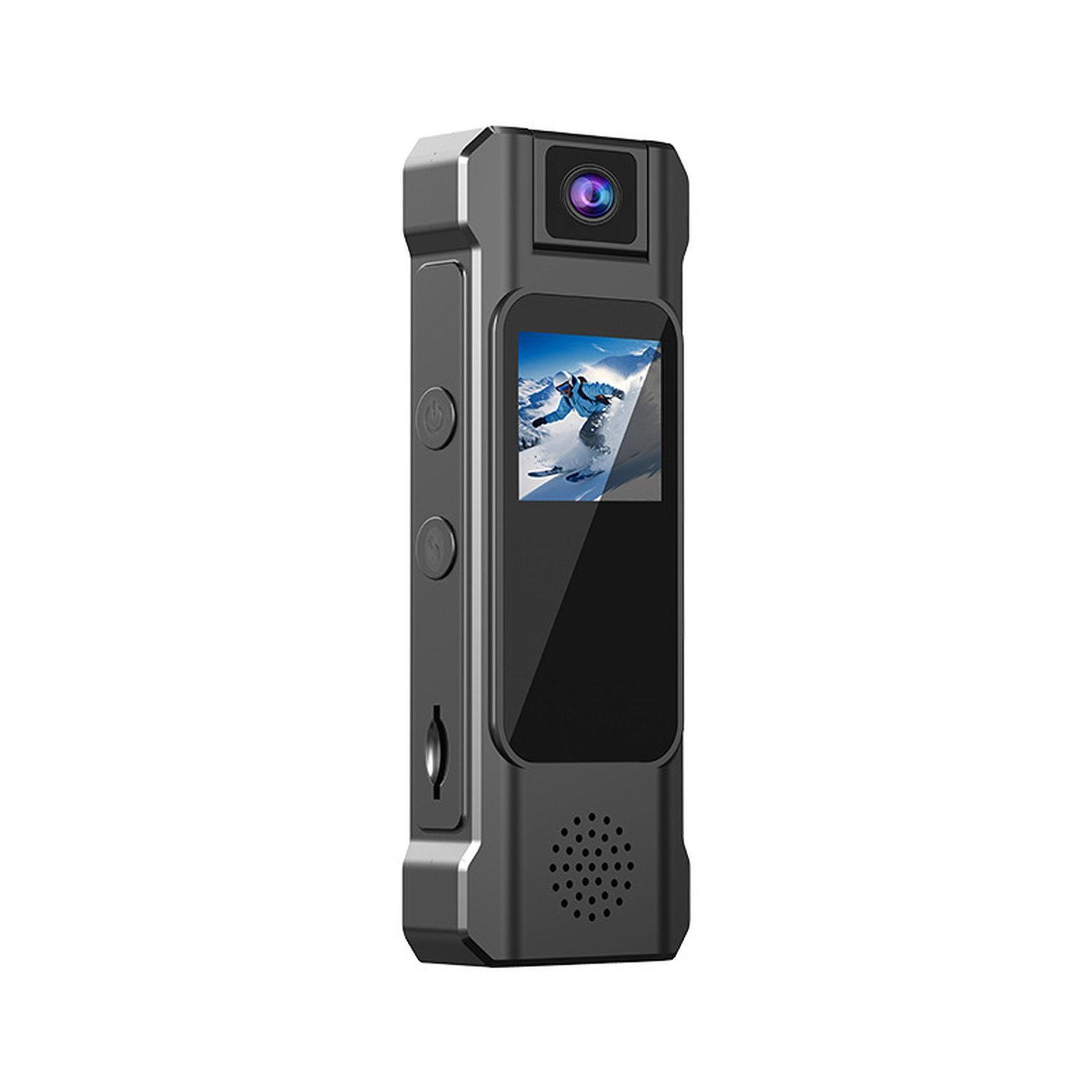 1440p body camera wearable camera with 180 degree rotating lens and 1.3 inch color screen