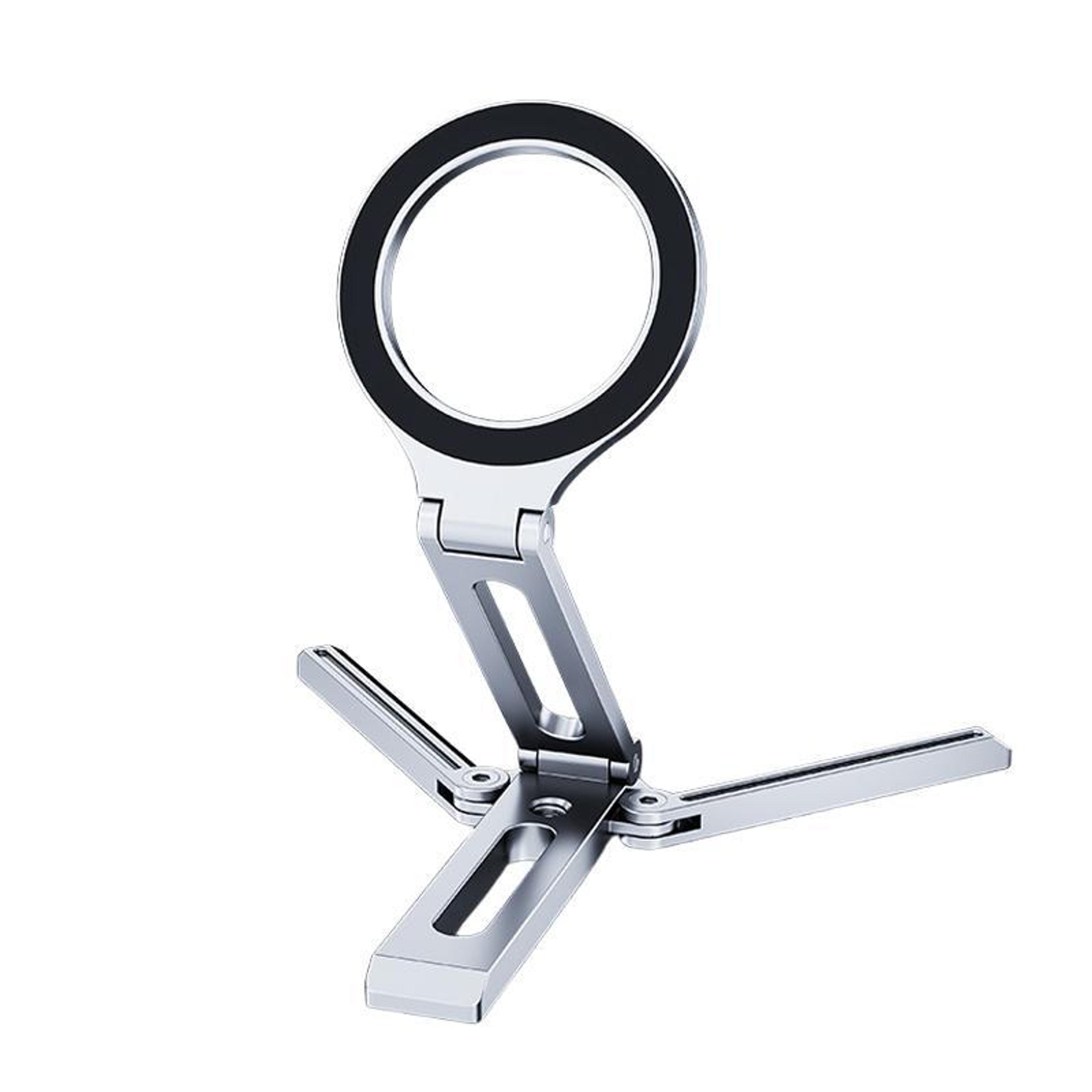 magnetic phone tripod foldable phone stand magsafe phone holder with desk mount and camera grip