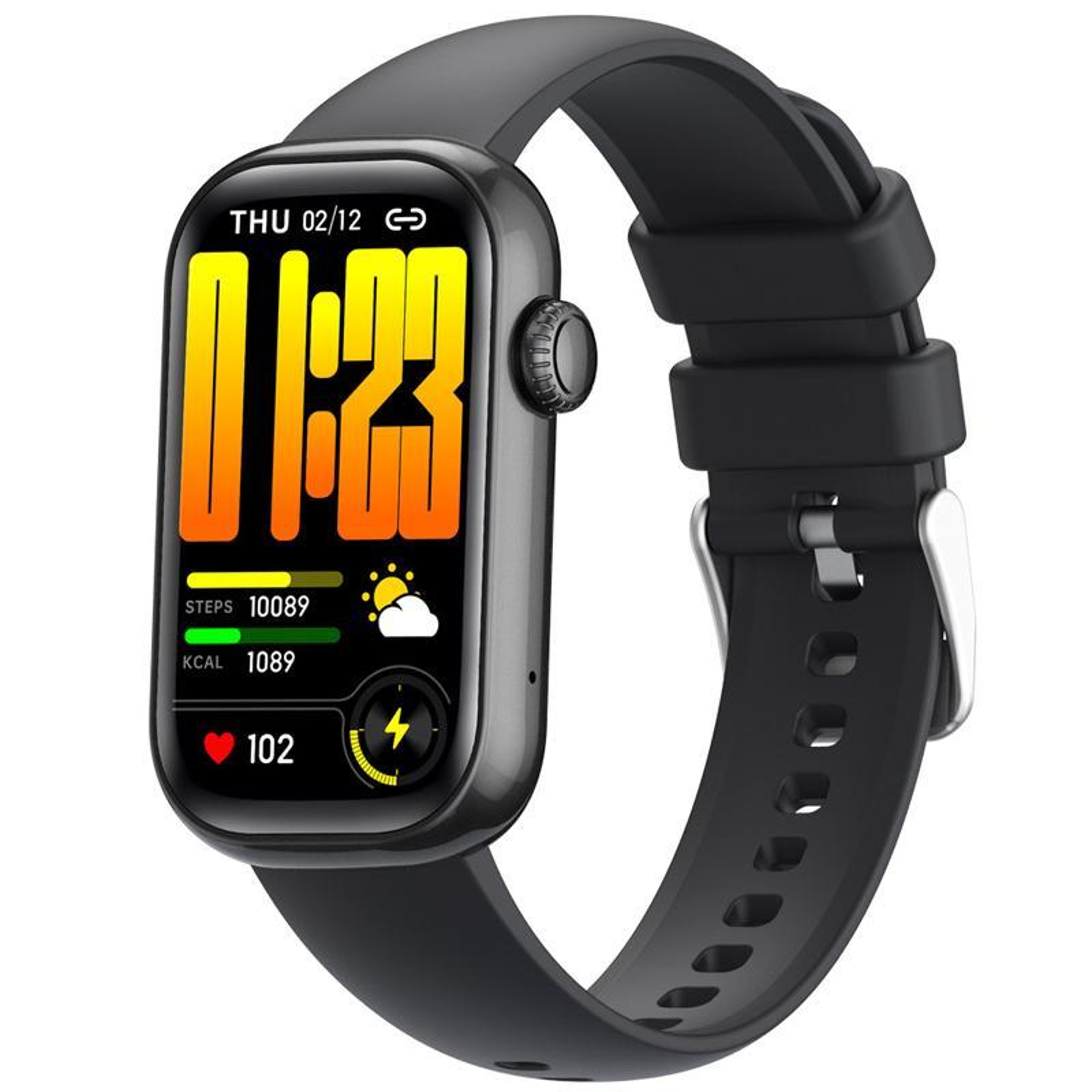 qs50 bluetooth calling smart watch with 1.47" hd tft display, fitness tracker & health monitor