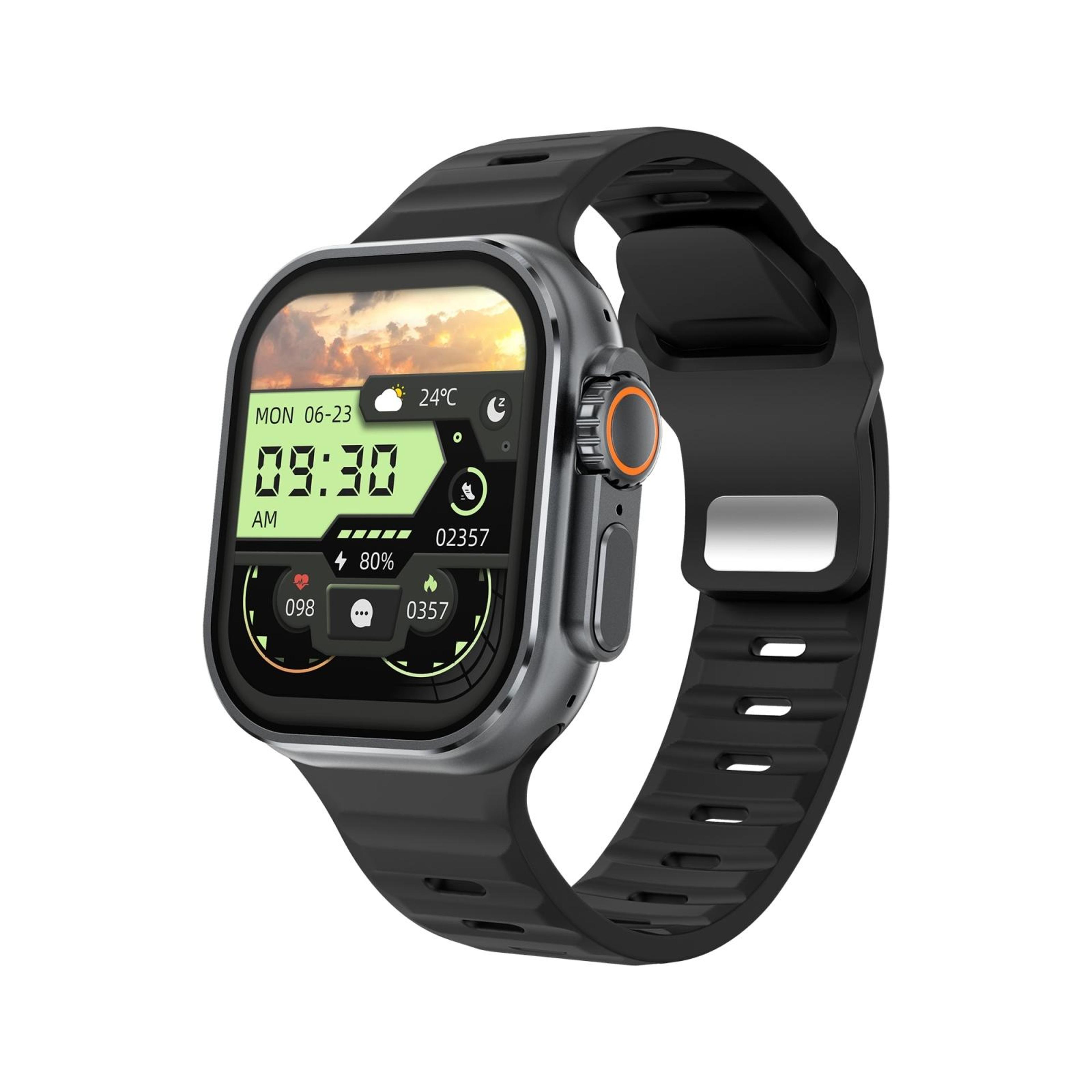 iw9 ultra amoled bluetooth calling smartwatch with health monitoring and nfc