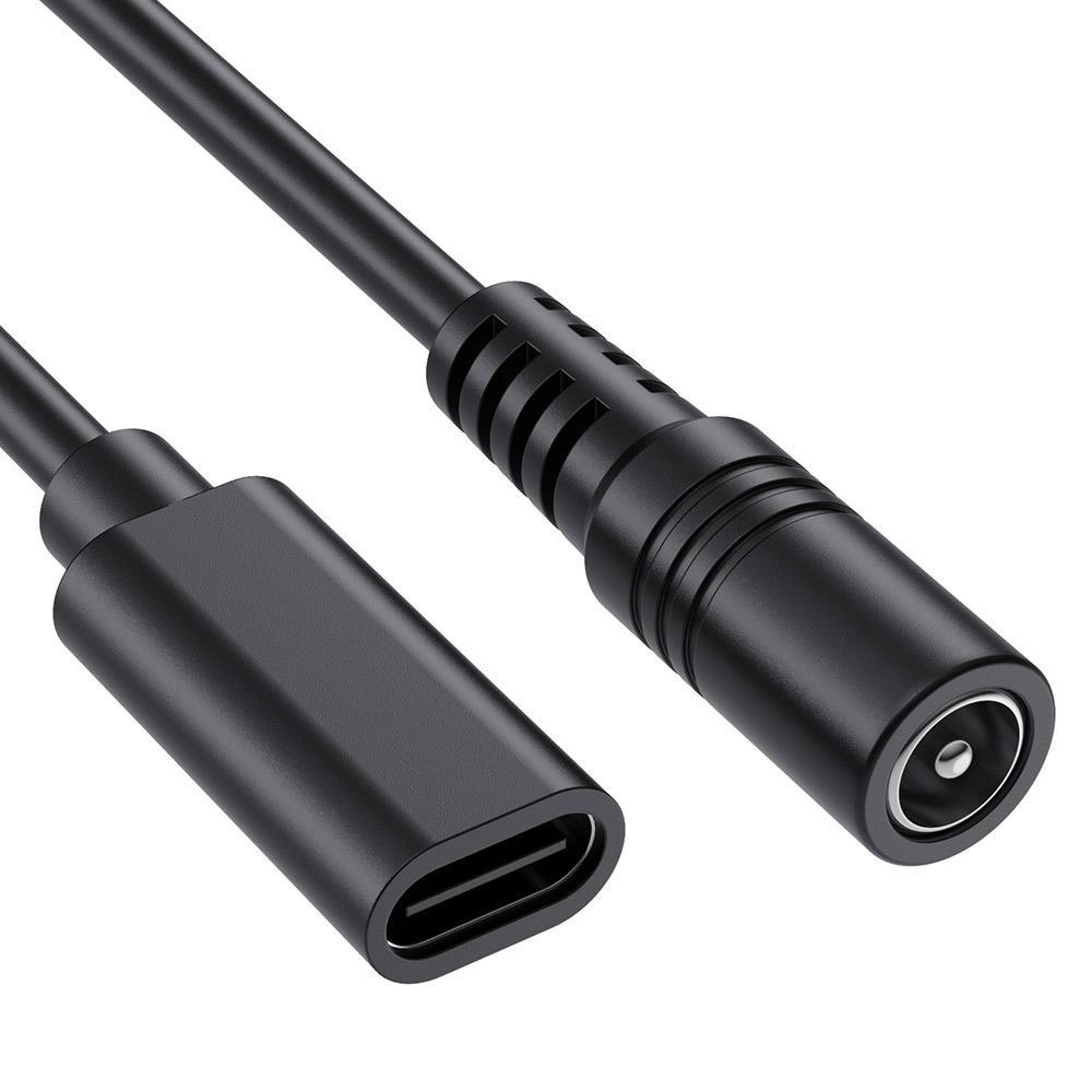 junsunmay usb type-c power cable 5v 3a dc 5.5mm to type-c adapter 25cm extension cord