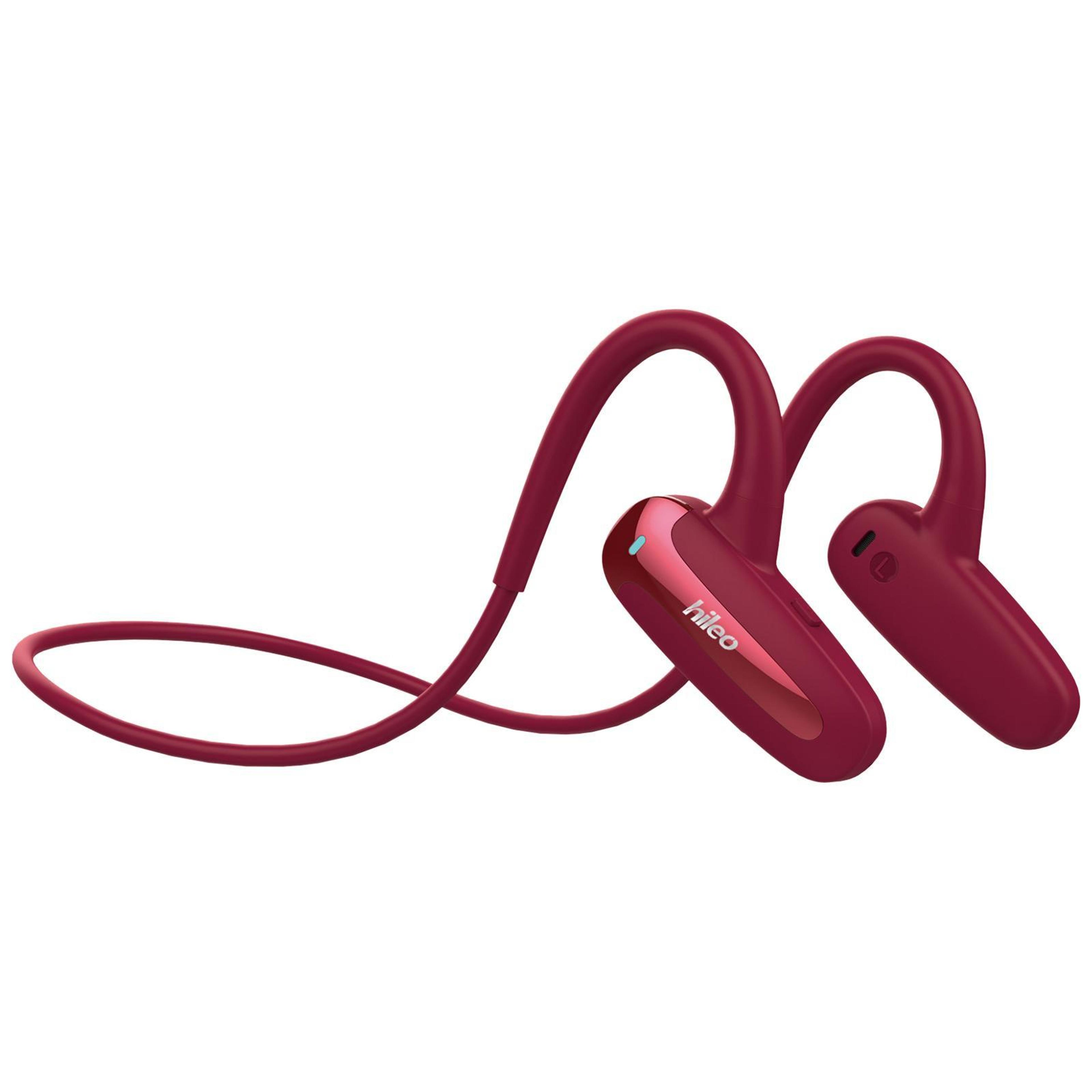 hileo hi70 air conduction headphones bluetooth 5.0 sports wireless earphones with ear hook