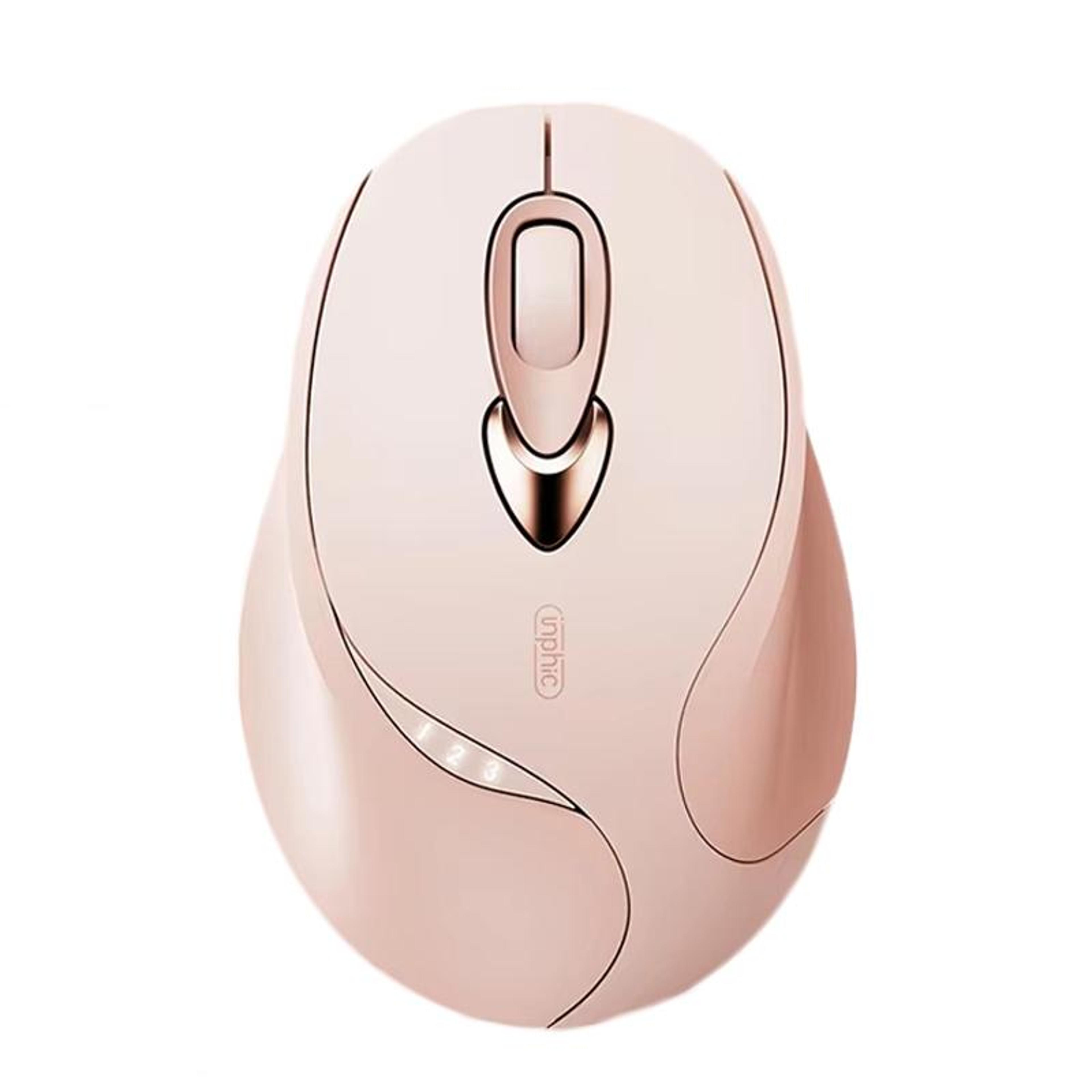 inphic m8p wireless mouse rechargeable silent ergonomic mouse with power display