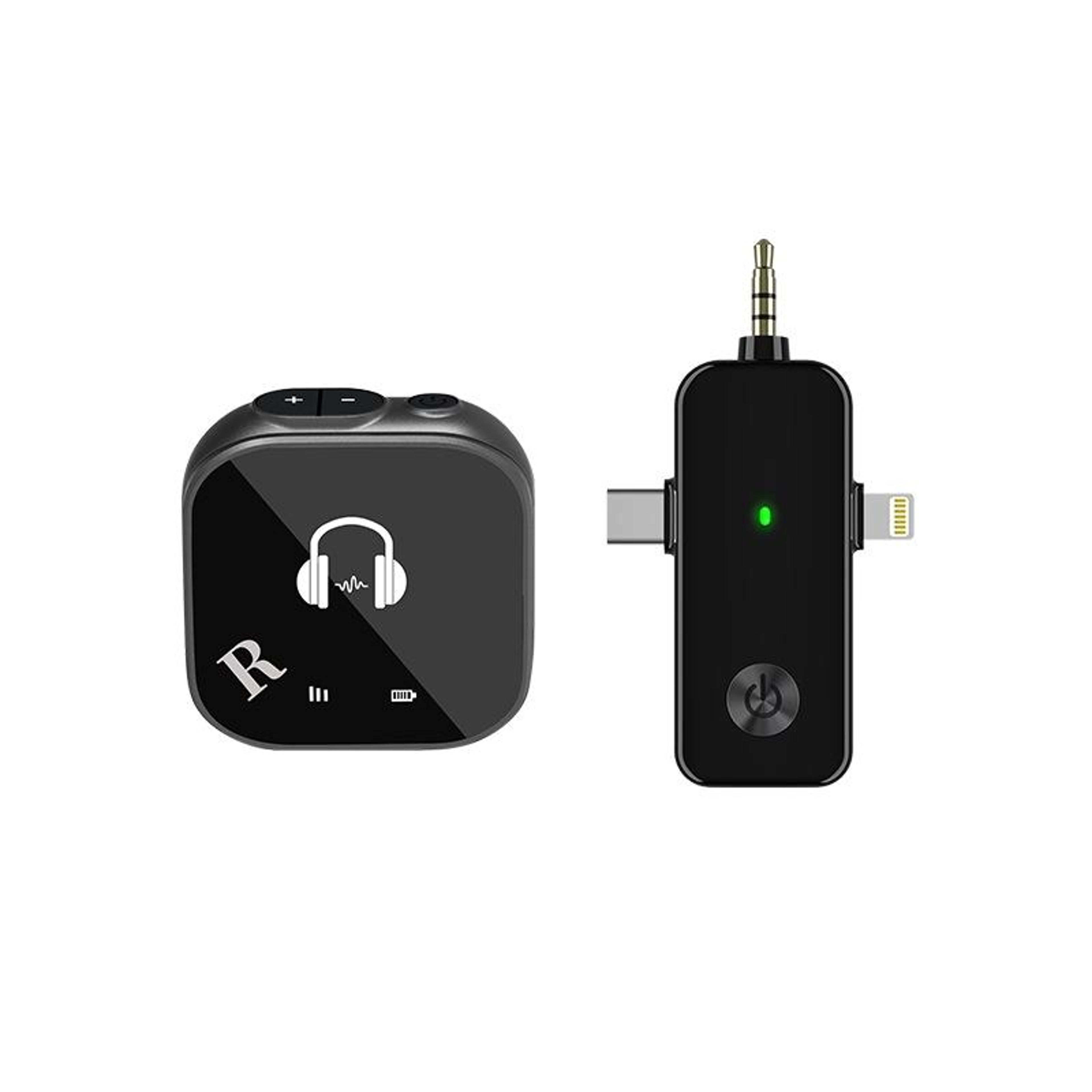 5.8g wireless in-ear monitor system low latency audio transmitter receiver with dual headphone monitoring