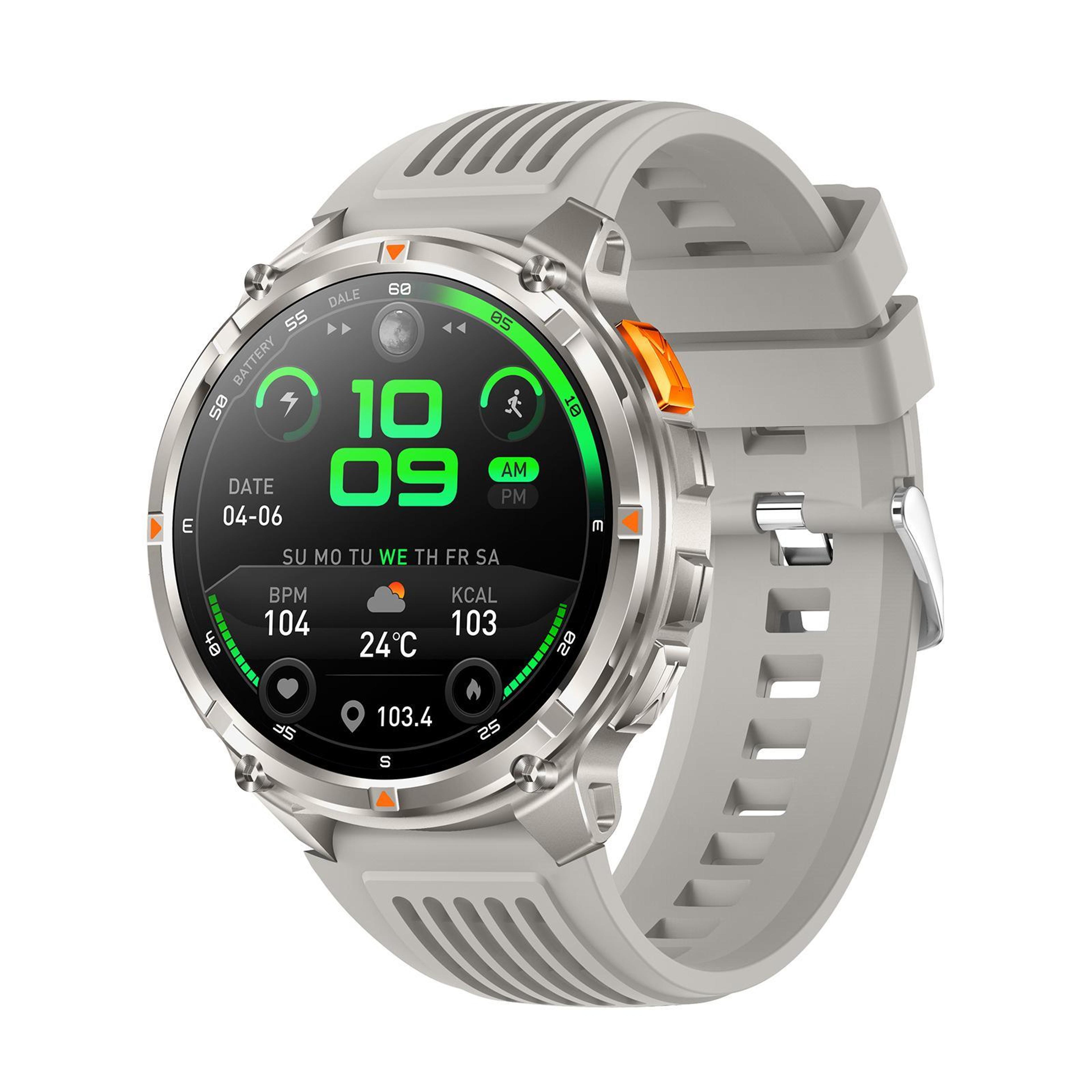 qs10 sports smart watch bluetooth calling health monitoring watch with 1.7 inch ips display