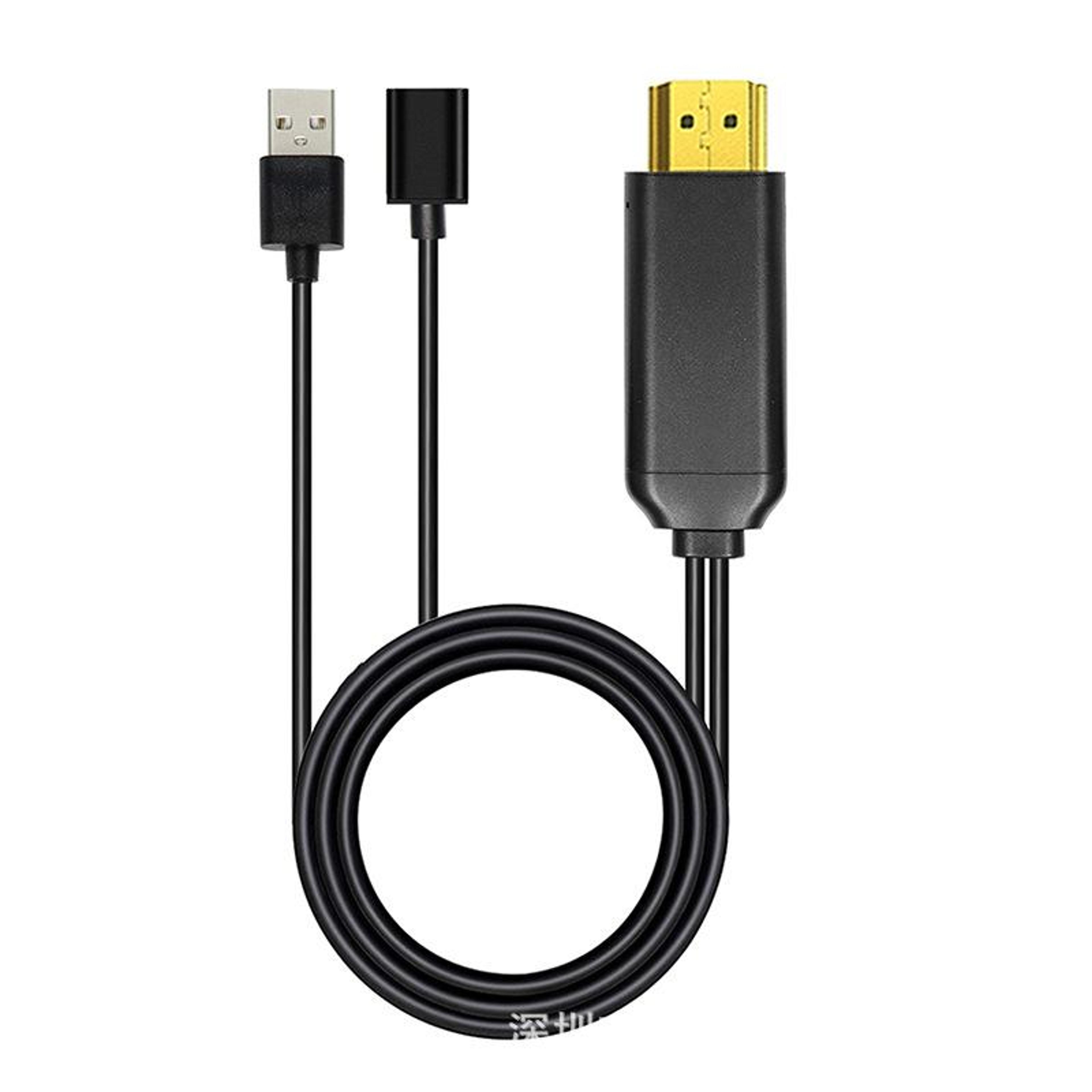 usb c to hdmi adapter 1080p plug and play tv screen connector with usb power 1.8m