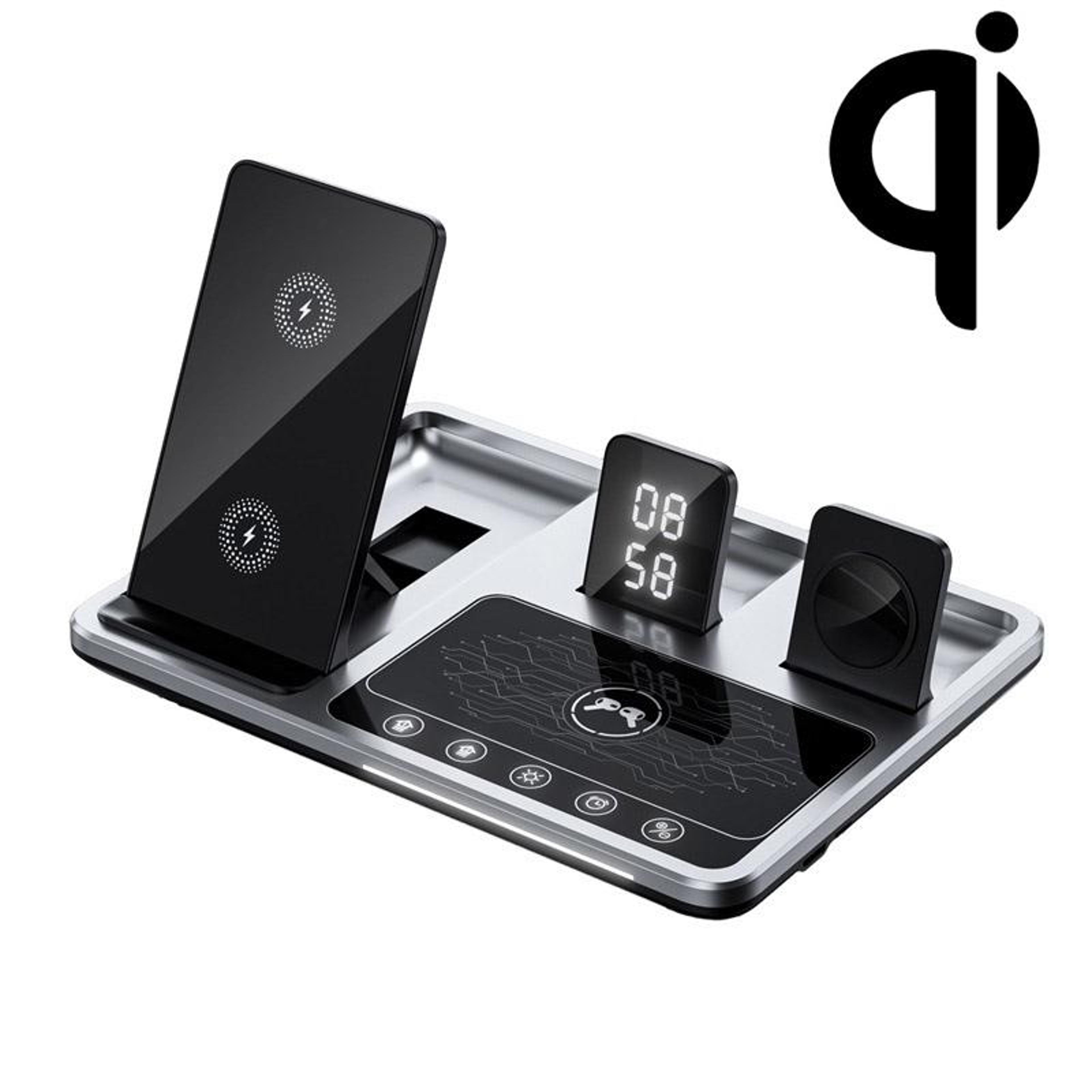 r11 4 in 1 wireless charger 30w magnetic charging station with ambient light phone charging stand