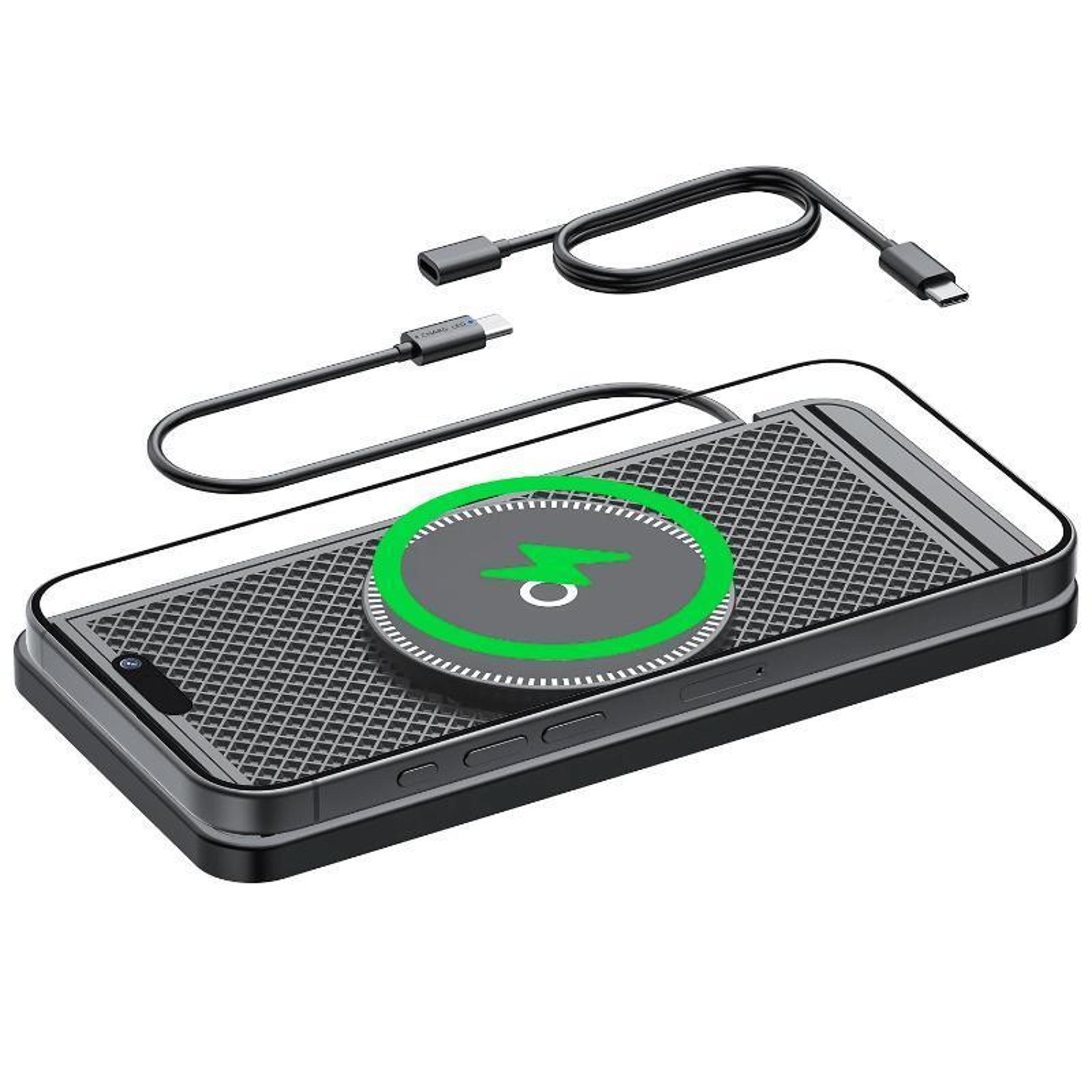 magnetic wireless car charger qi charging pad 20w fast charging anti slip mat for iphone samsung xiaomi