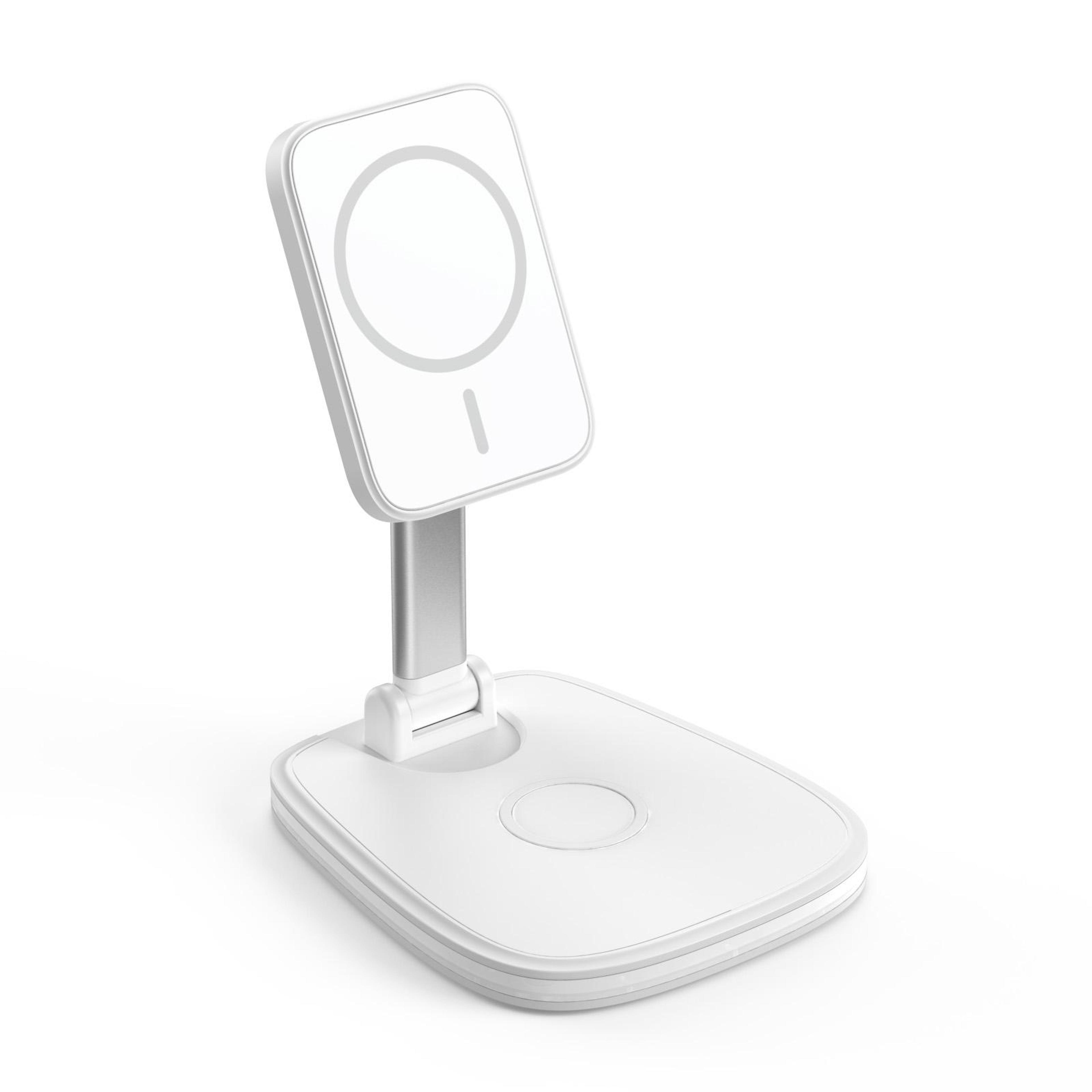 lxf-171 magsafe wireless charger 15w foldable magnetic charging stand for desk and office