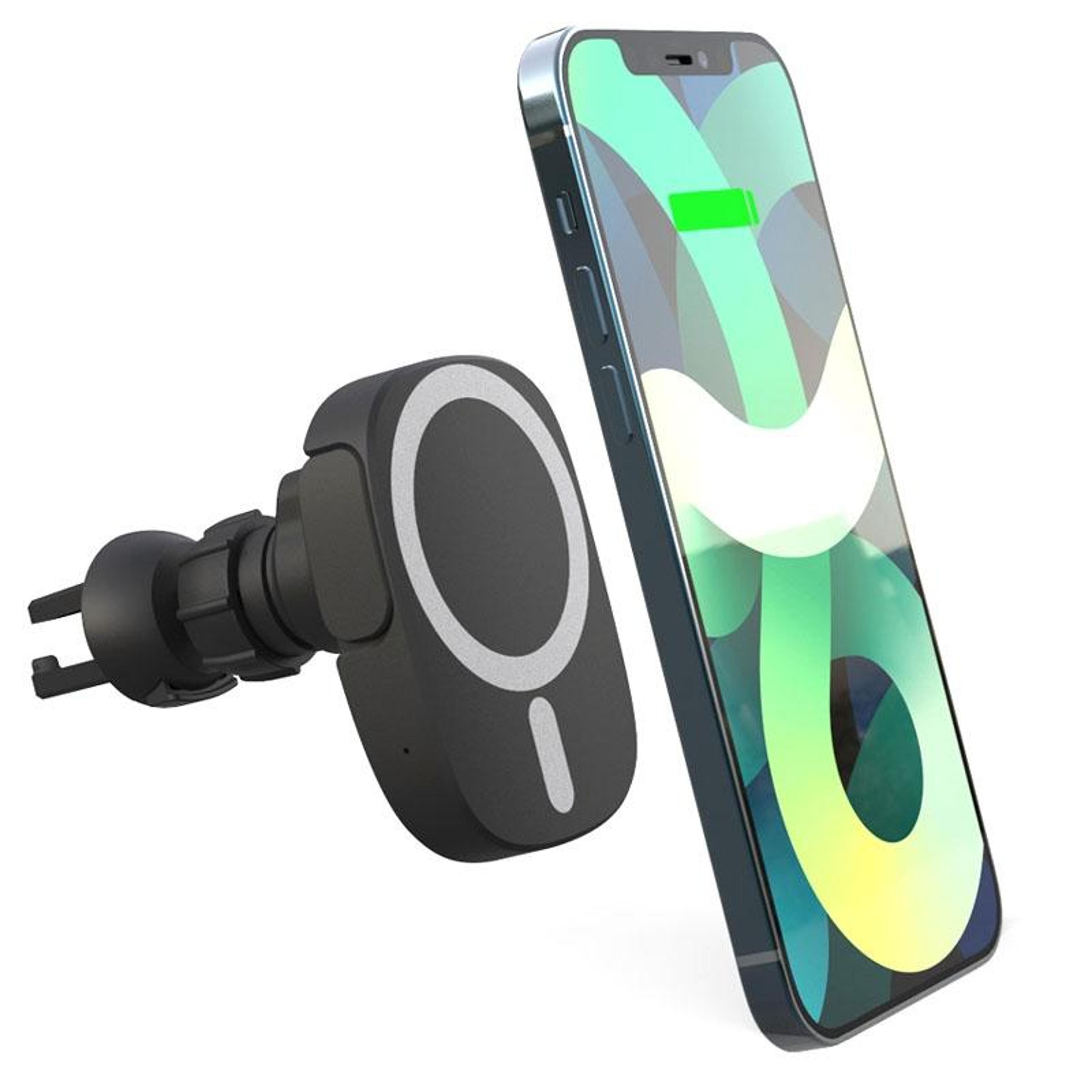 15w magnetic wireless car charger mount fast charging phone holder for iphone 12 13