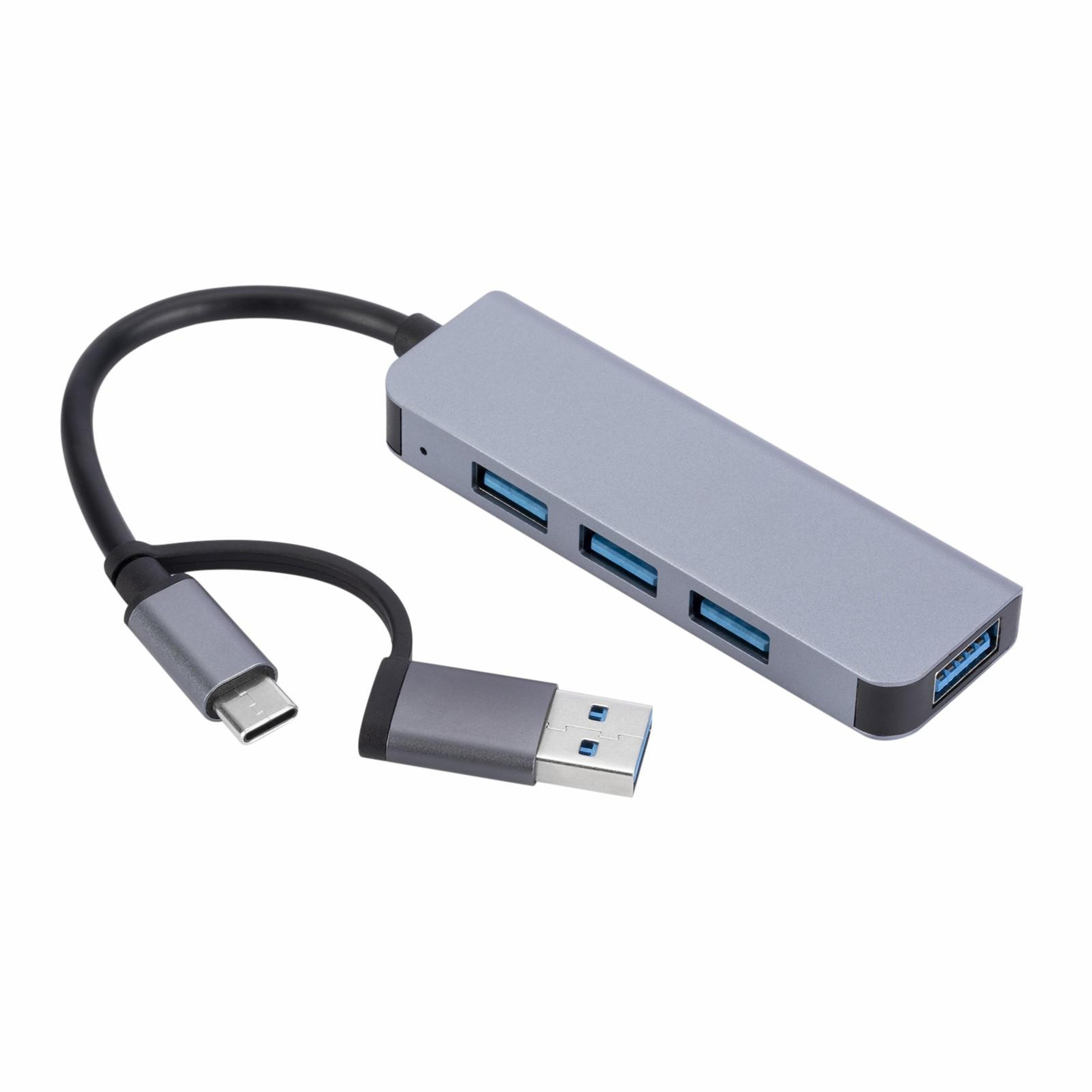 2301 usb c hub 4 port usb hub aluminum multiport usb adapter