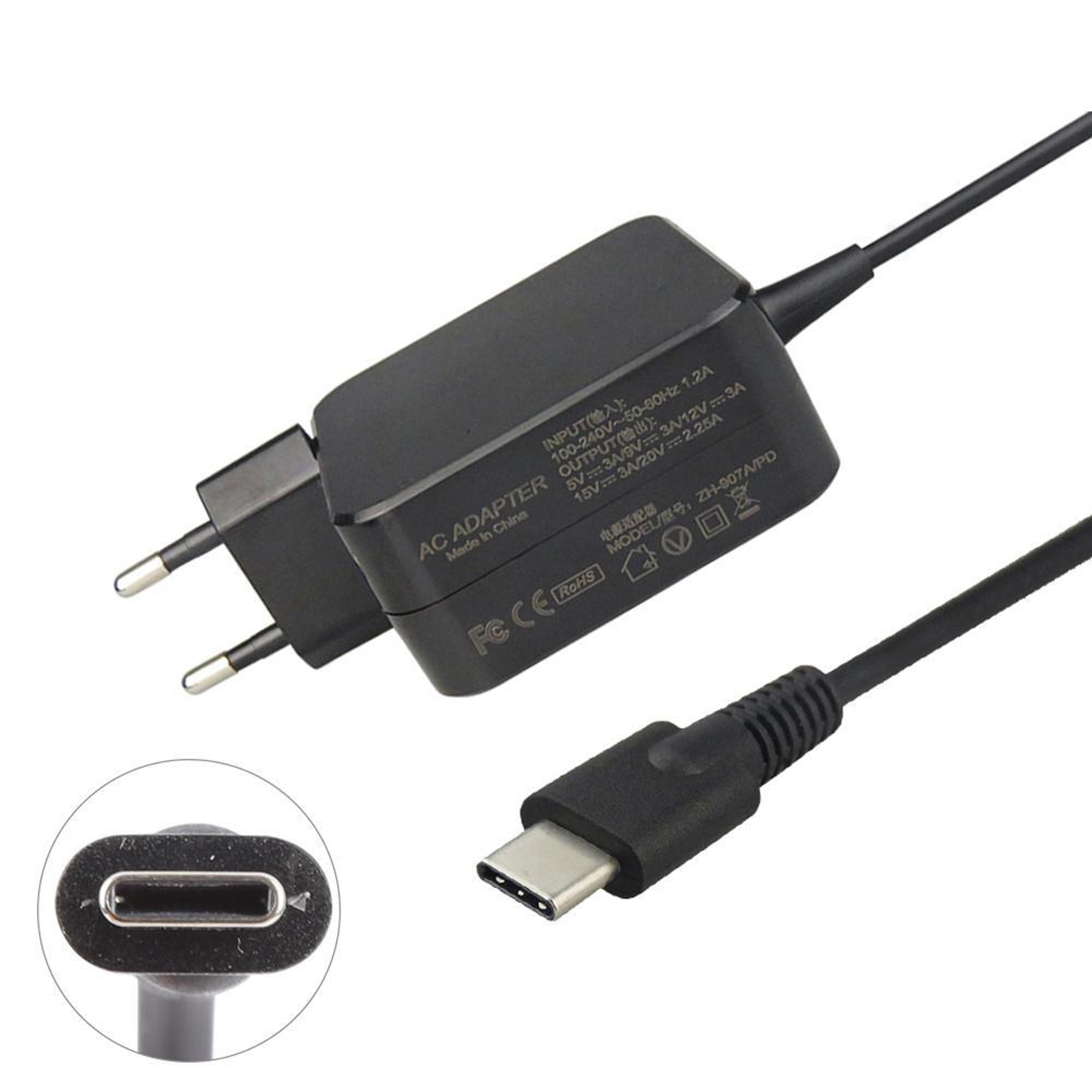 dell hp xiaomi 45w usb c laptop charger pd fast charging adapter us plug