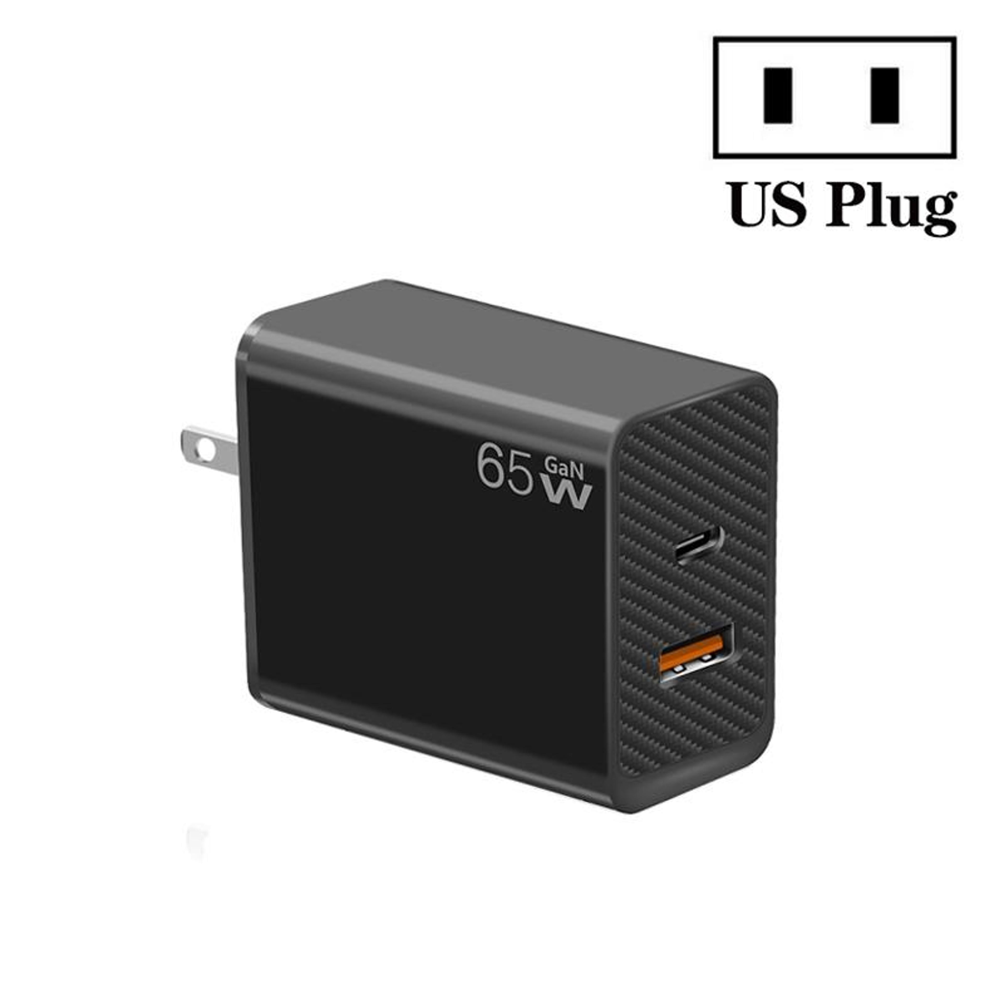 gan 48w fast charger usb c pd charger dual port usb a wall adapter us plug