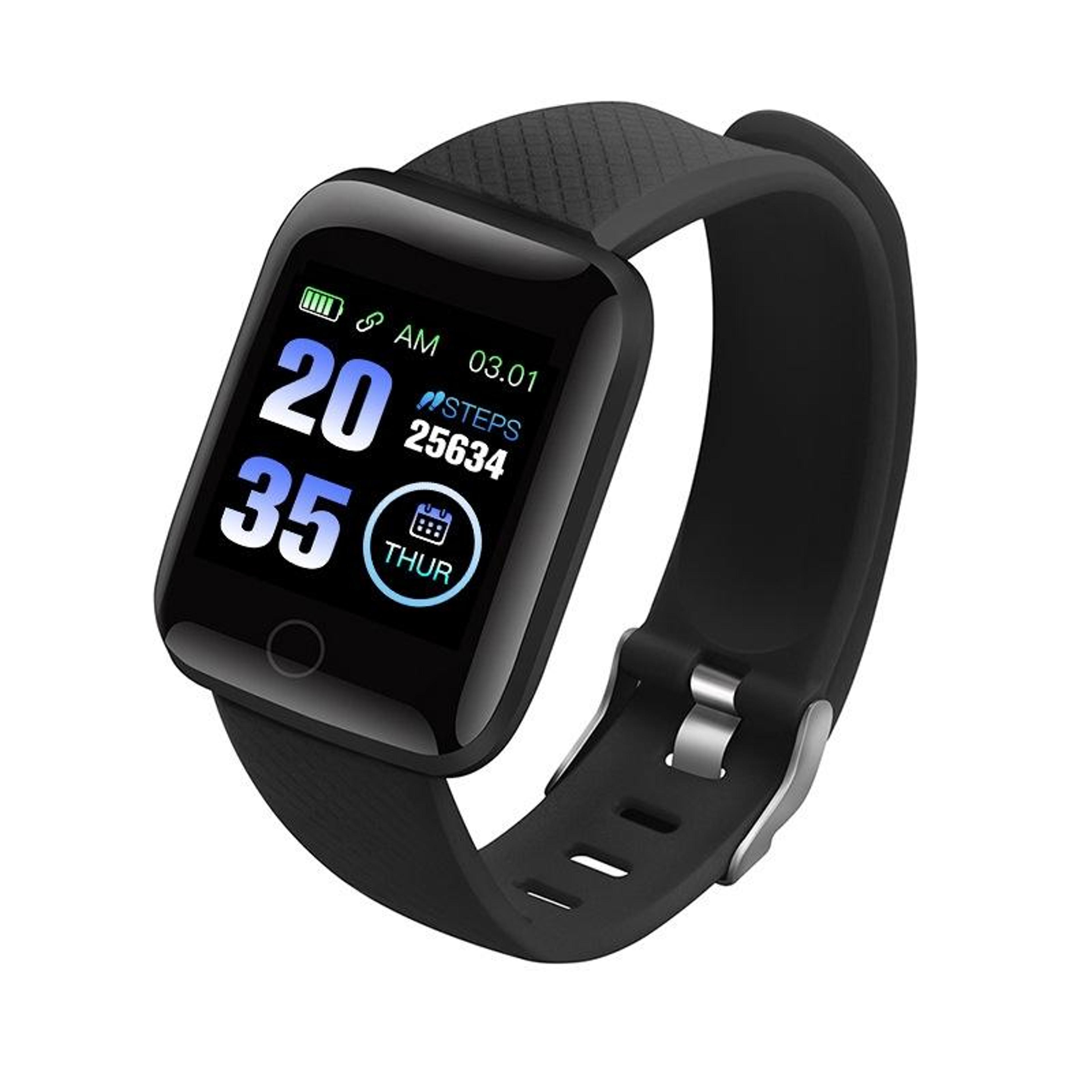 116plus smart bracelet fitness tracker with heart rate monitor ip67 waterproof color screen
