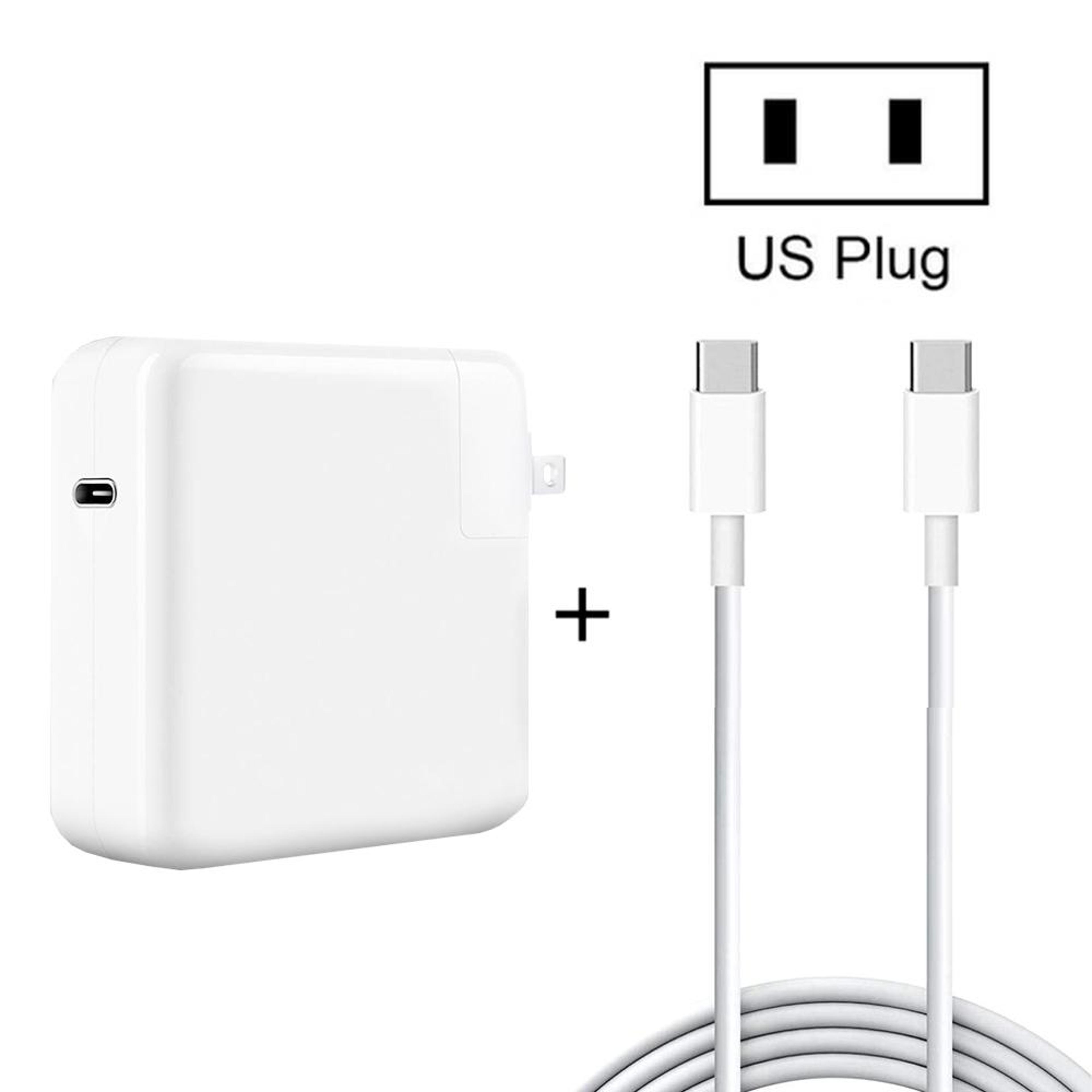 96w usb-c charger with 2m 100w usb-c fast charging cable for macbook pro and usb-c laptops