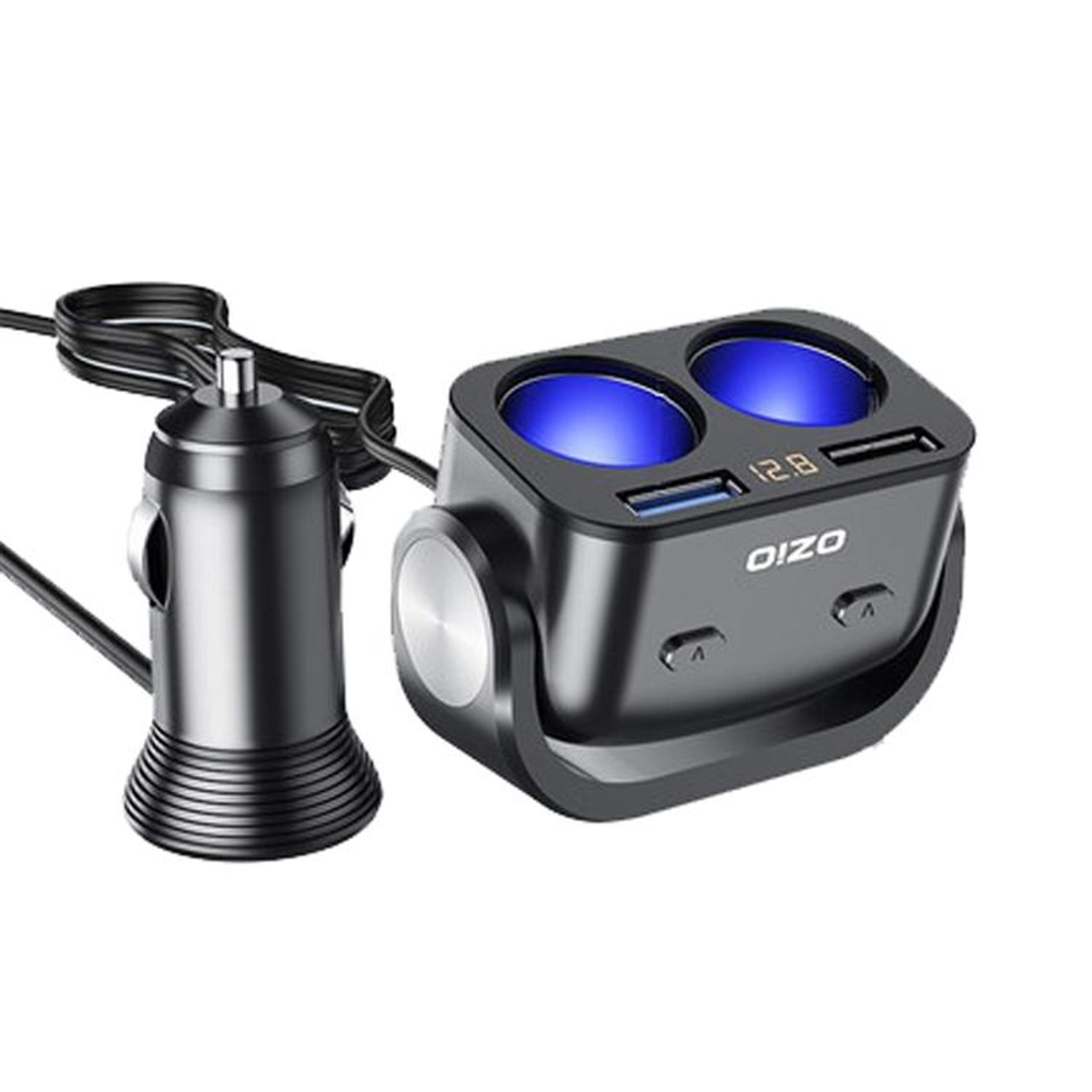 ozio y48qa car charger adapter 27w qc3.0 usb cigarette lighter splitter for 12v 24v vehicles
