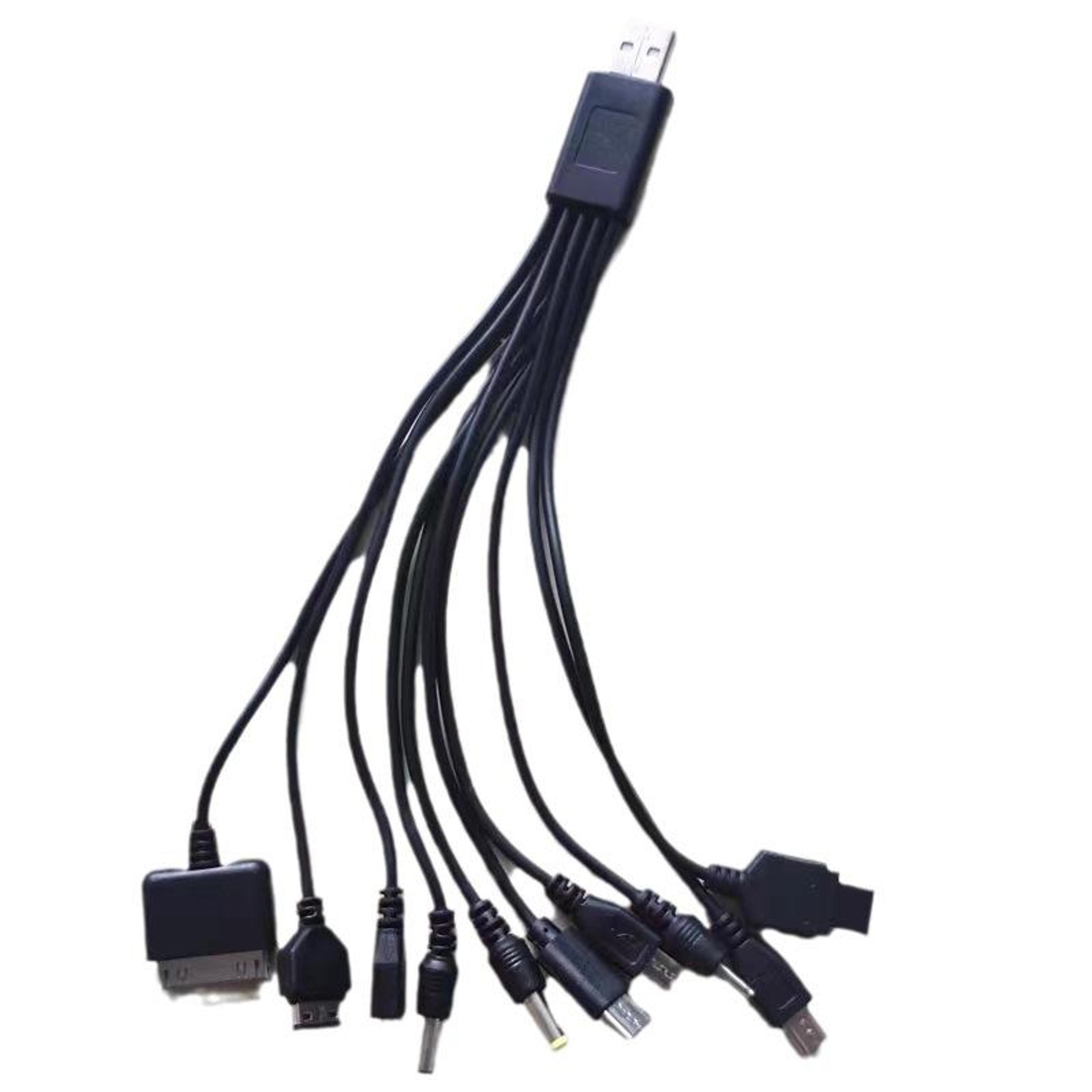 10 in 1 usb charging cable universal multi charging cable for phones psp camera and legacy devices