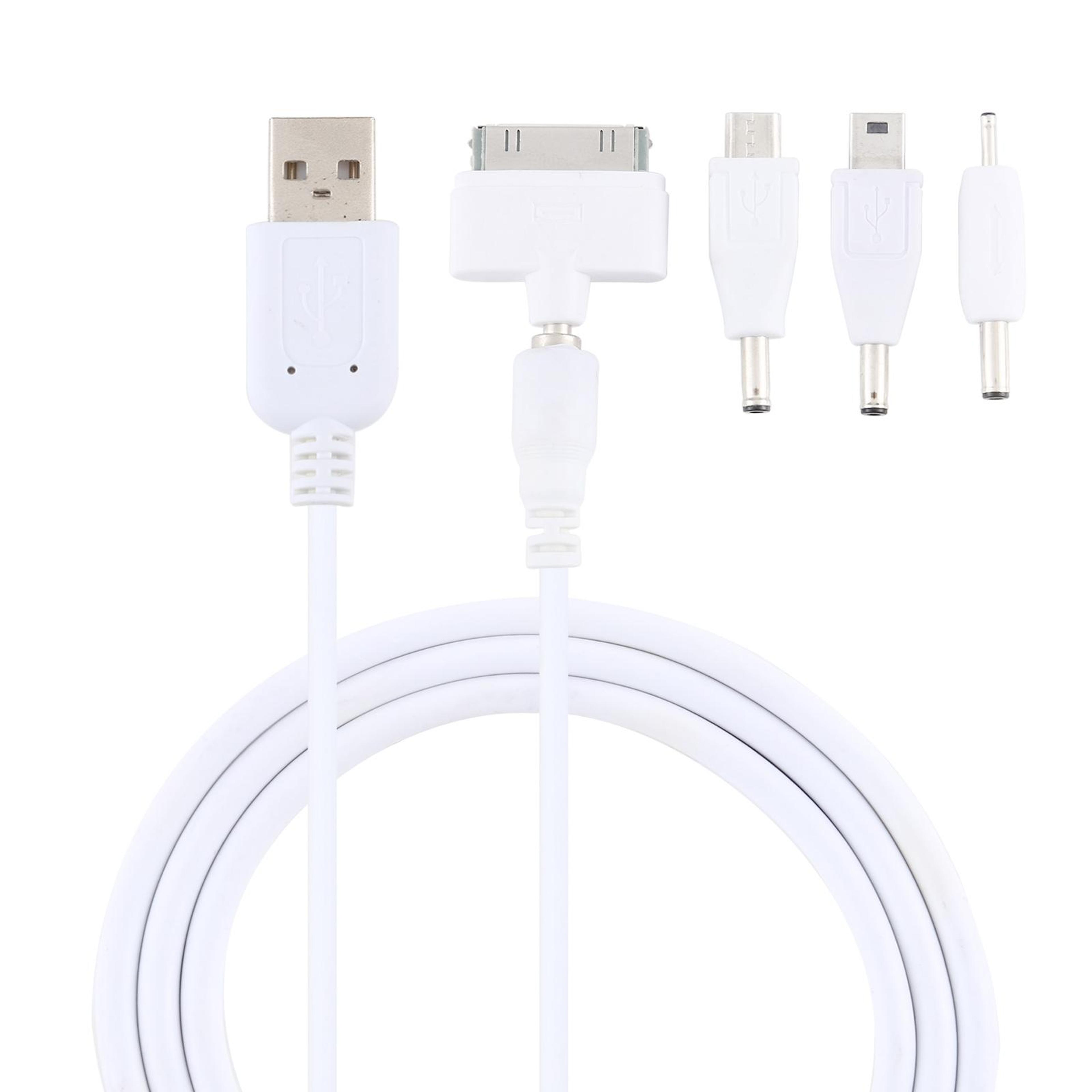 5 in 1 multi function data cable with universal charging adapters for micro usb hdmi nokia 2.0 and iphone 4