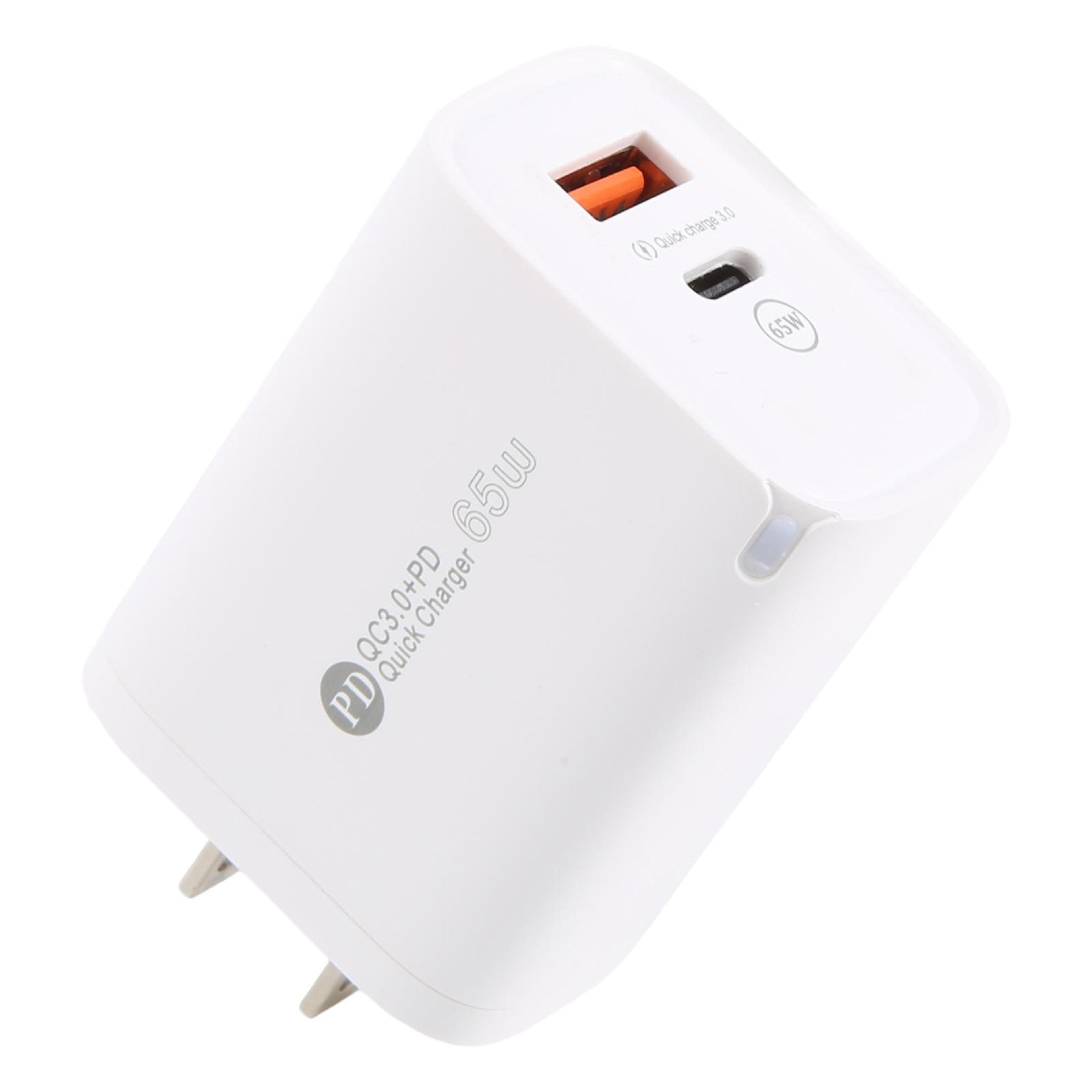 ar-pd12 65w usb c charger dual port pd fast charger usb wall adapter us plug