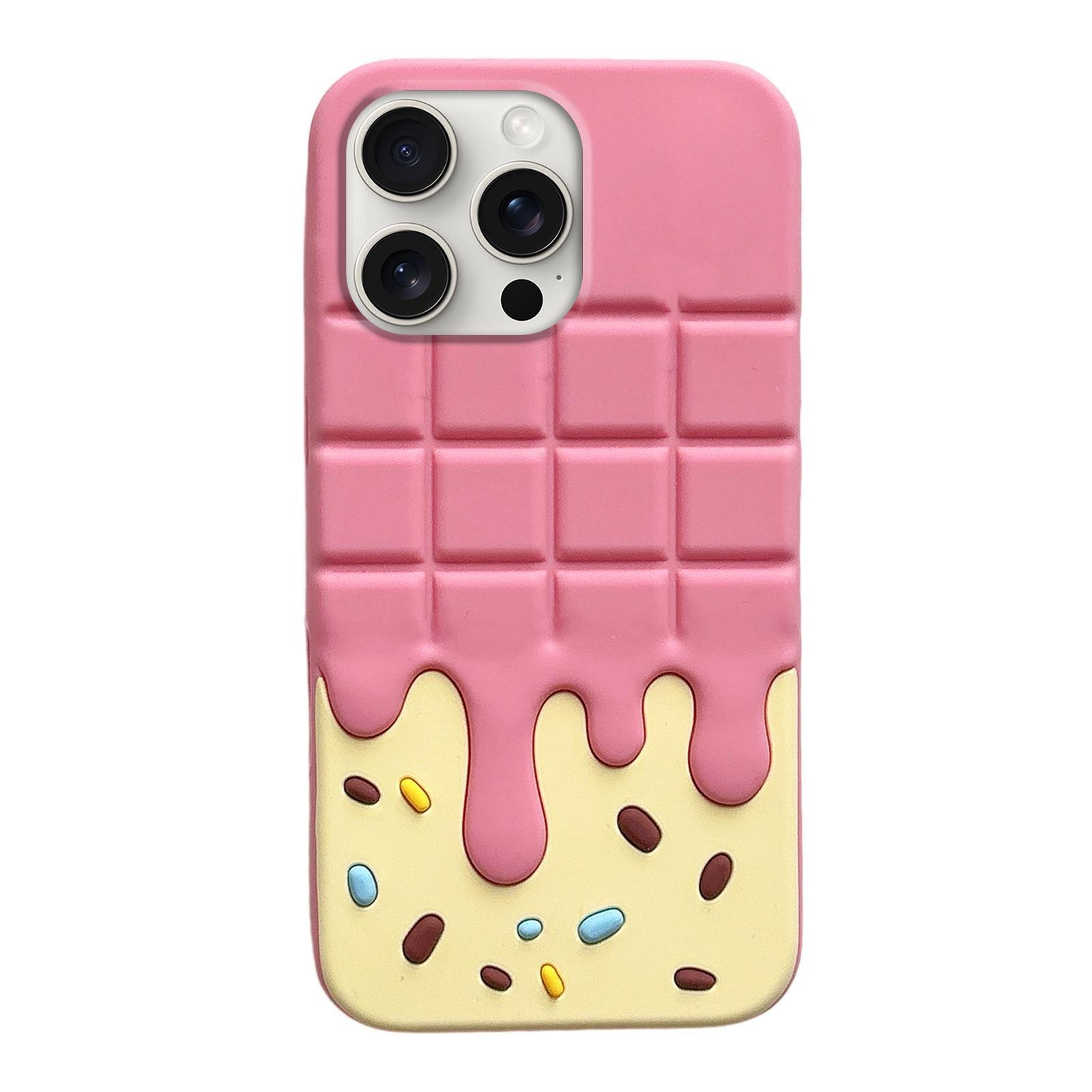 chocolate candy iphone 15 pro case soft silicone protective cover for iphone 15 pro max