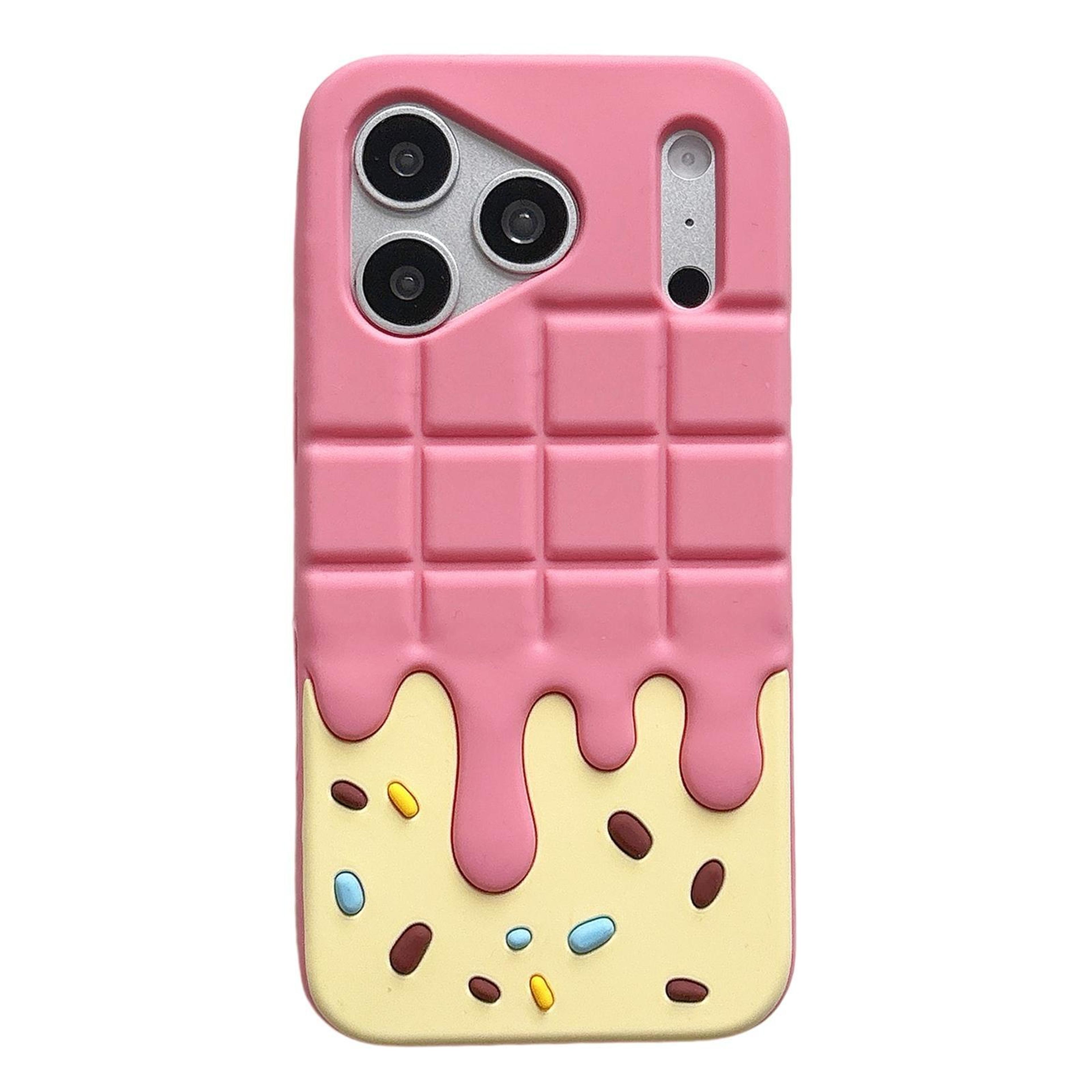 candy chocolate iphone 17 pro case soft silicone protective cover for iphone 17 pro max