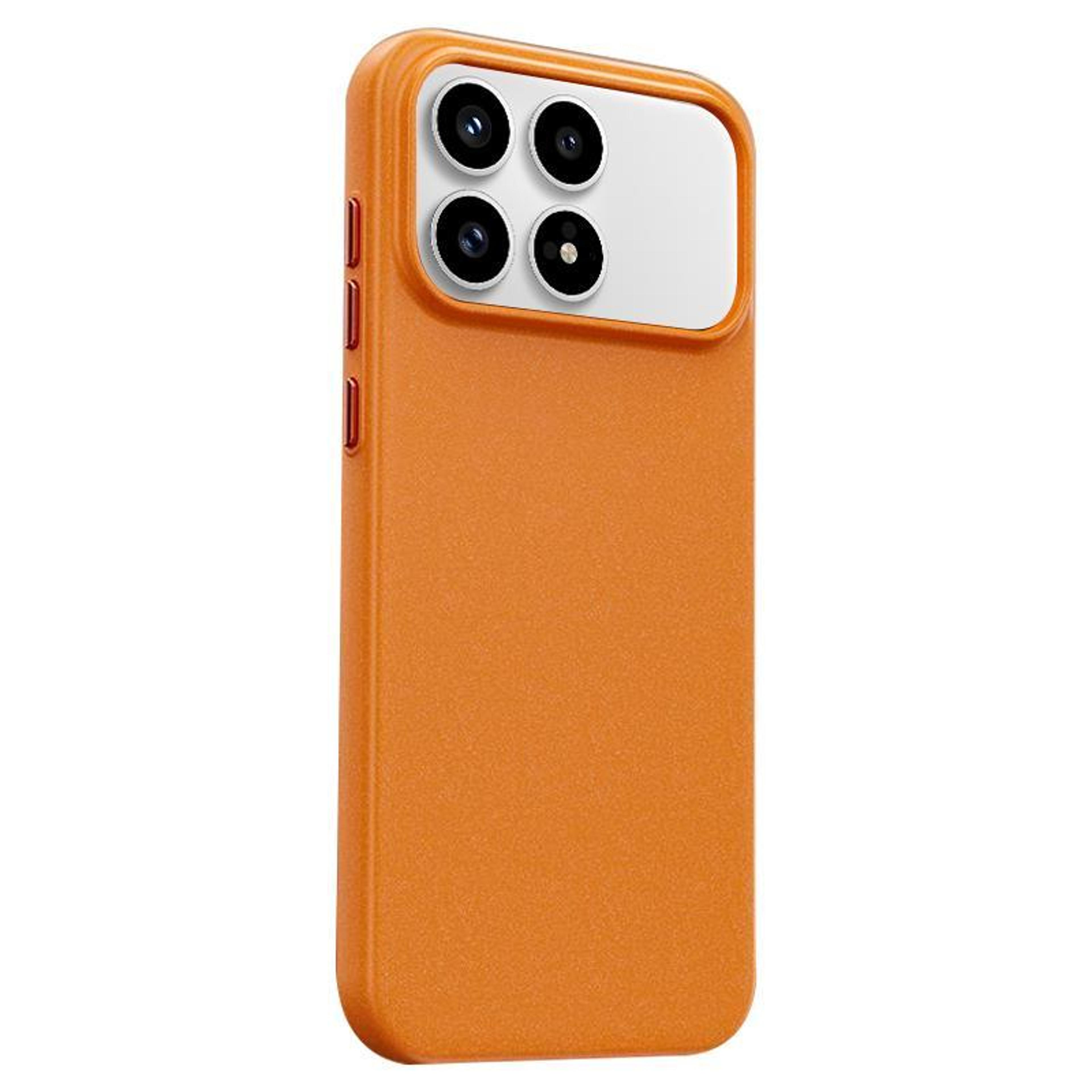 redmi k90 magnetic case with rock sand finish shockproof silicone wireless charging cover