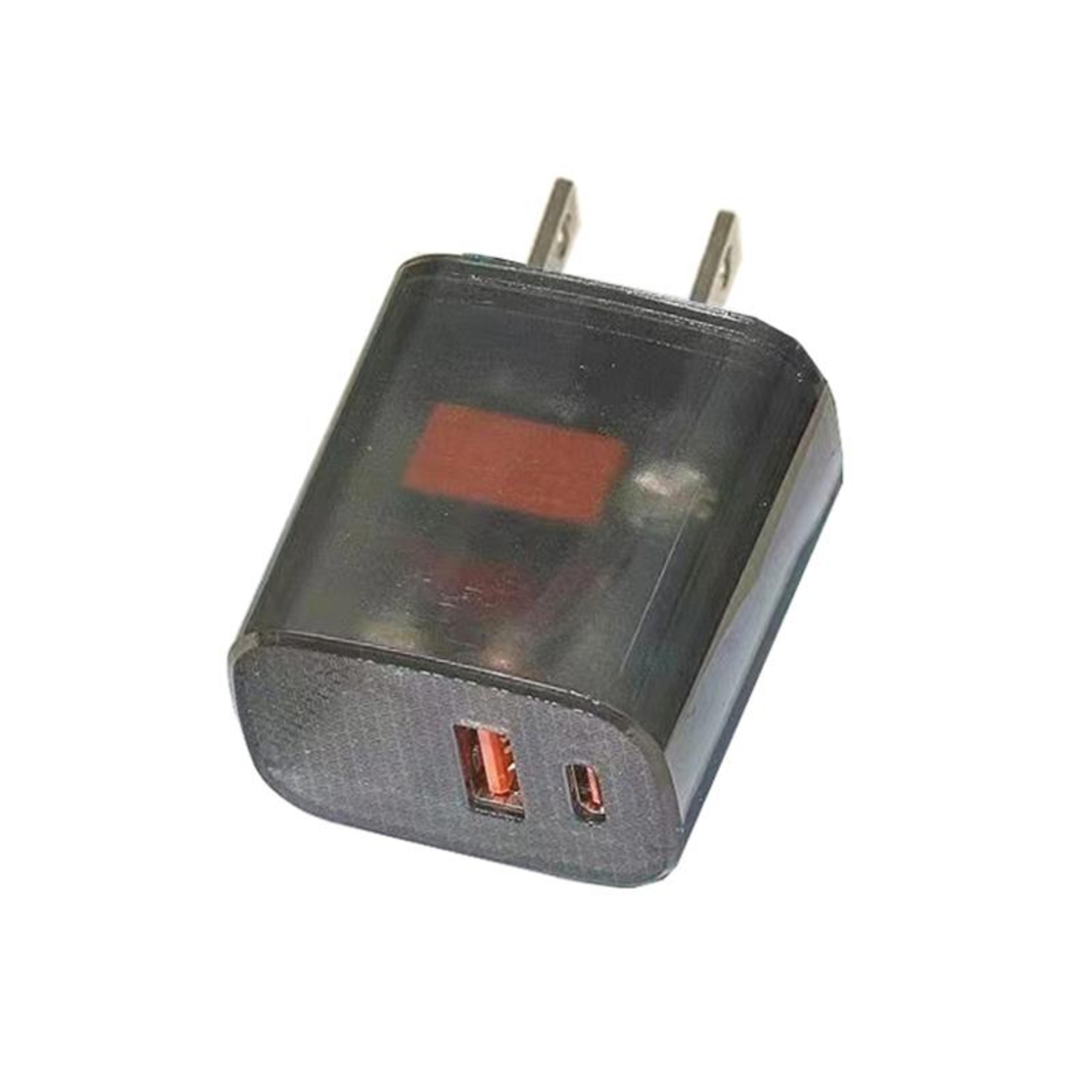 20w usb c charger pd 3.0 qc 3.0 dual port fast charging adapter transparent us plug