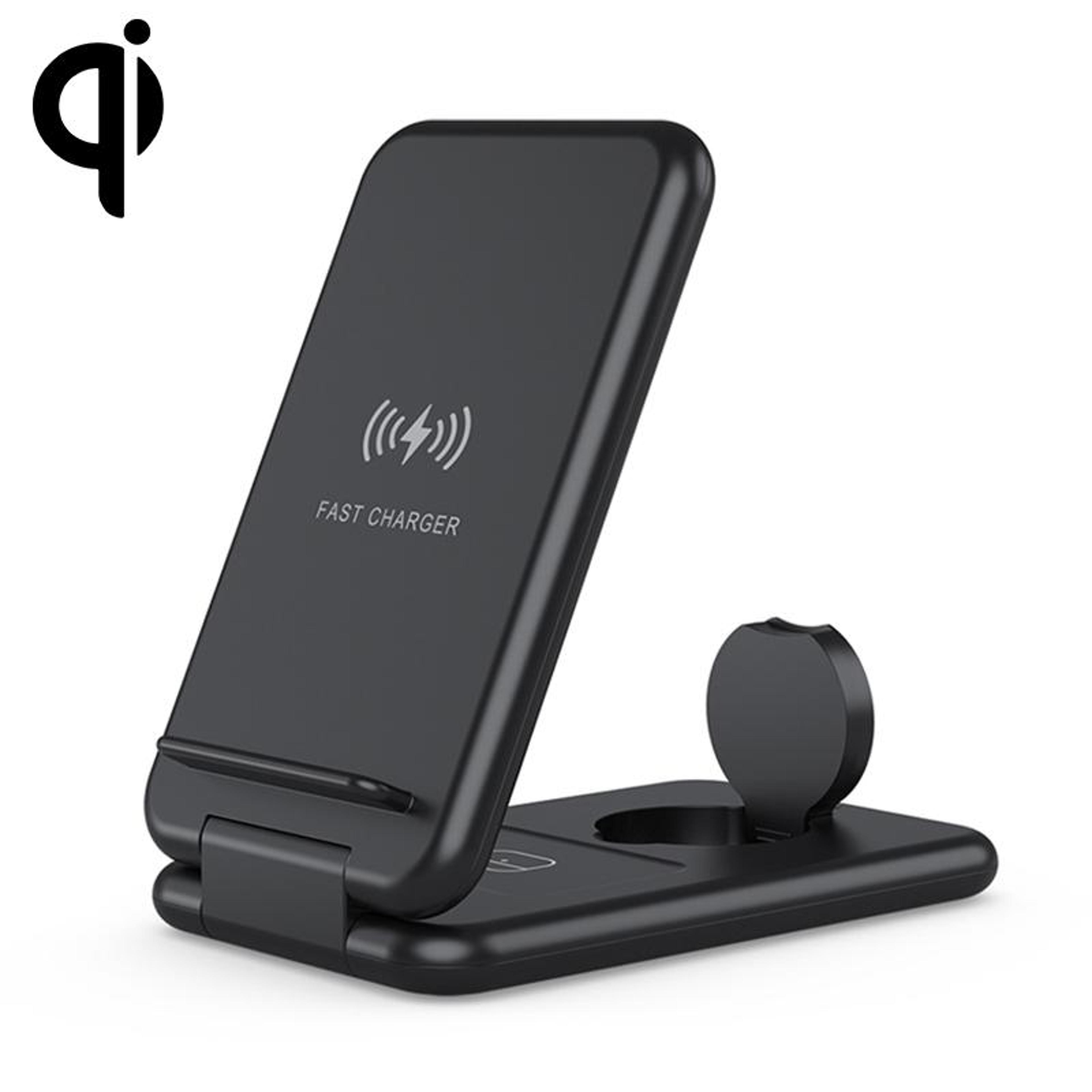 15w 3 in 1 wireless charger foldable qi fast charging station for iphone apple watch airpods