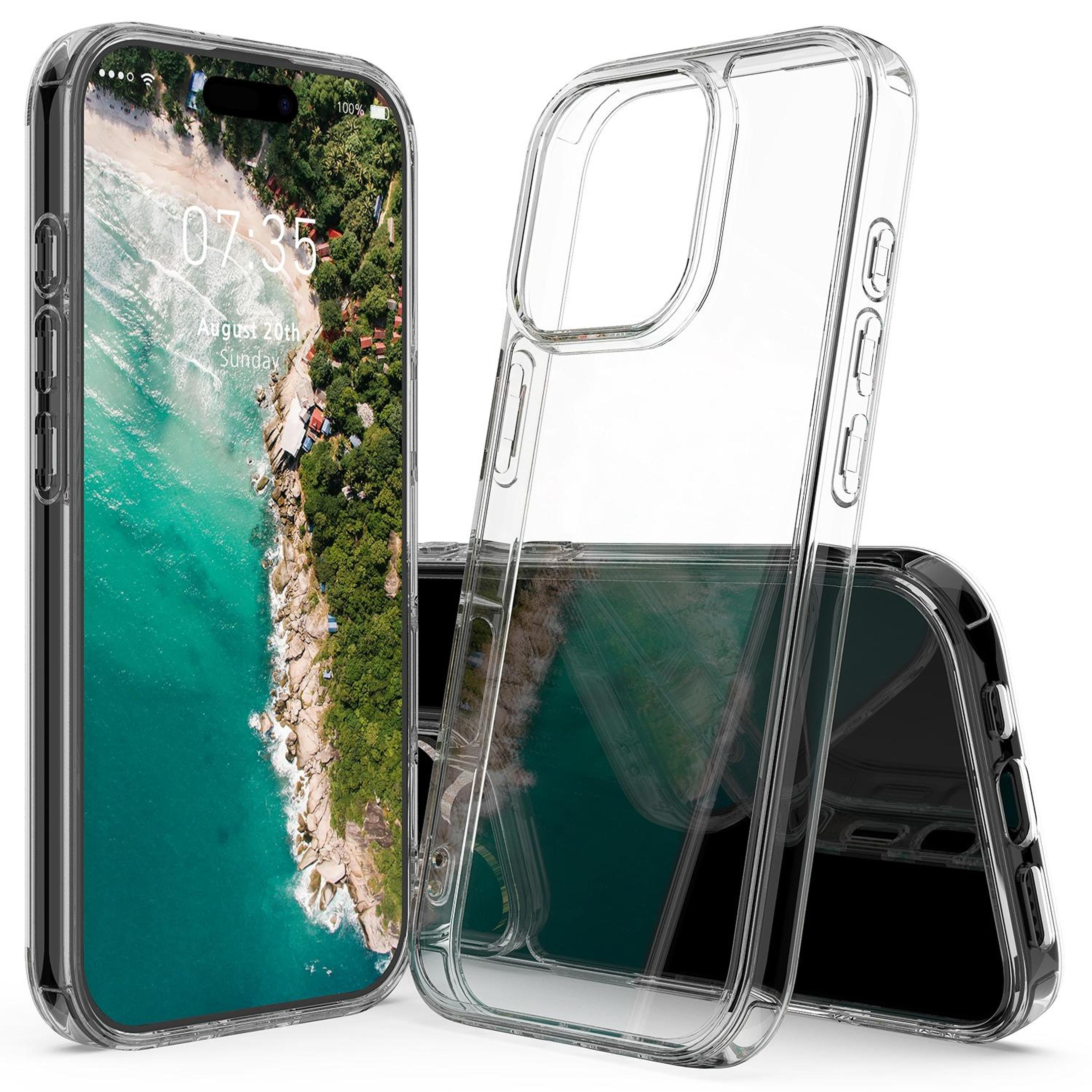 iphone 16 pro clear phone case scratchproof tpu acrylic transparent protective cover