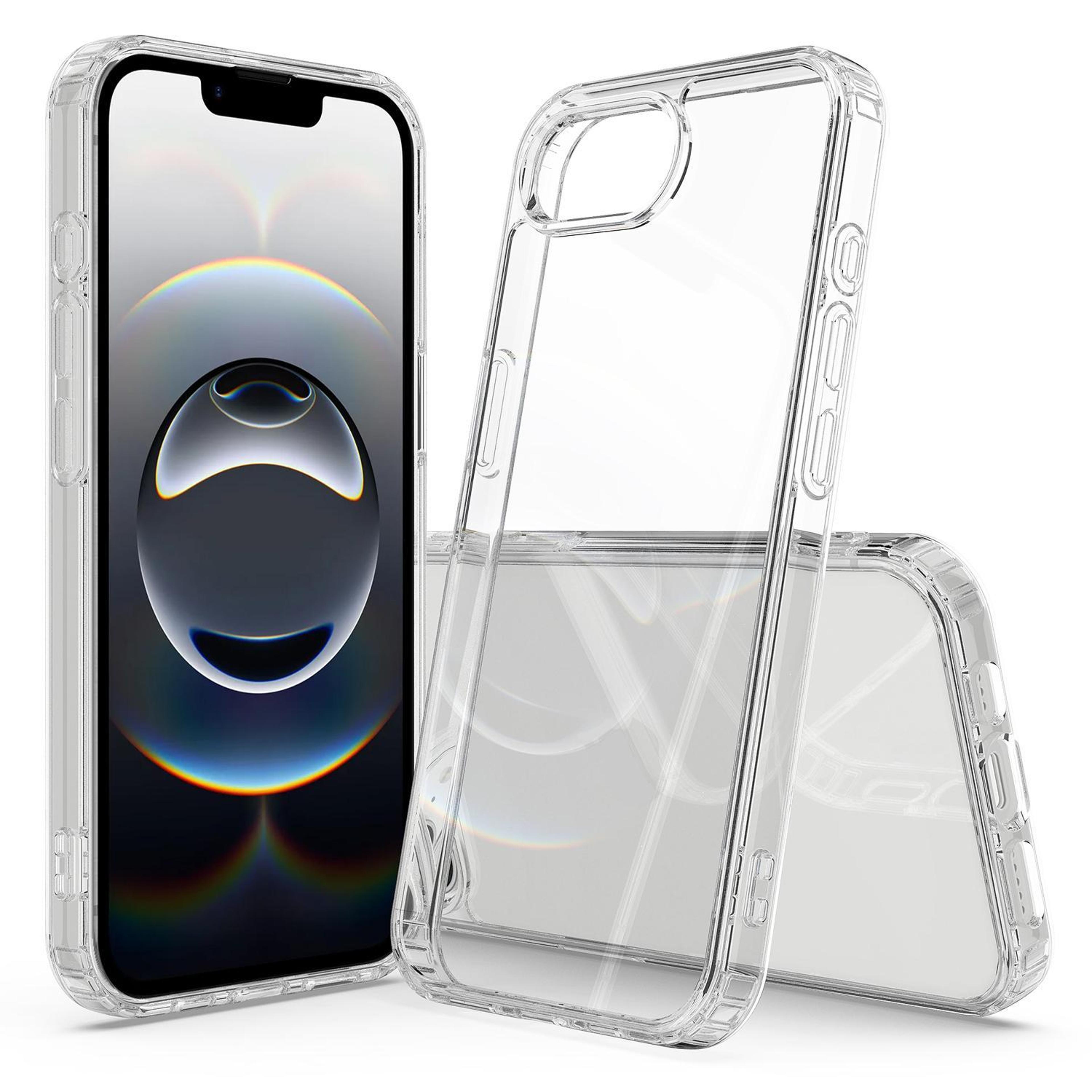 crystal clear scratchproof iphone 17e 16e tpu acrylic phone case