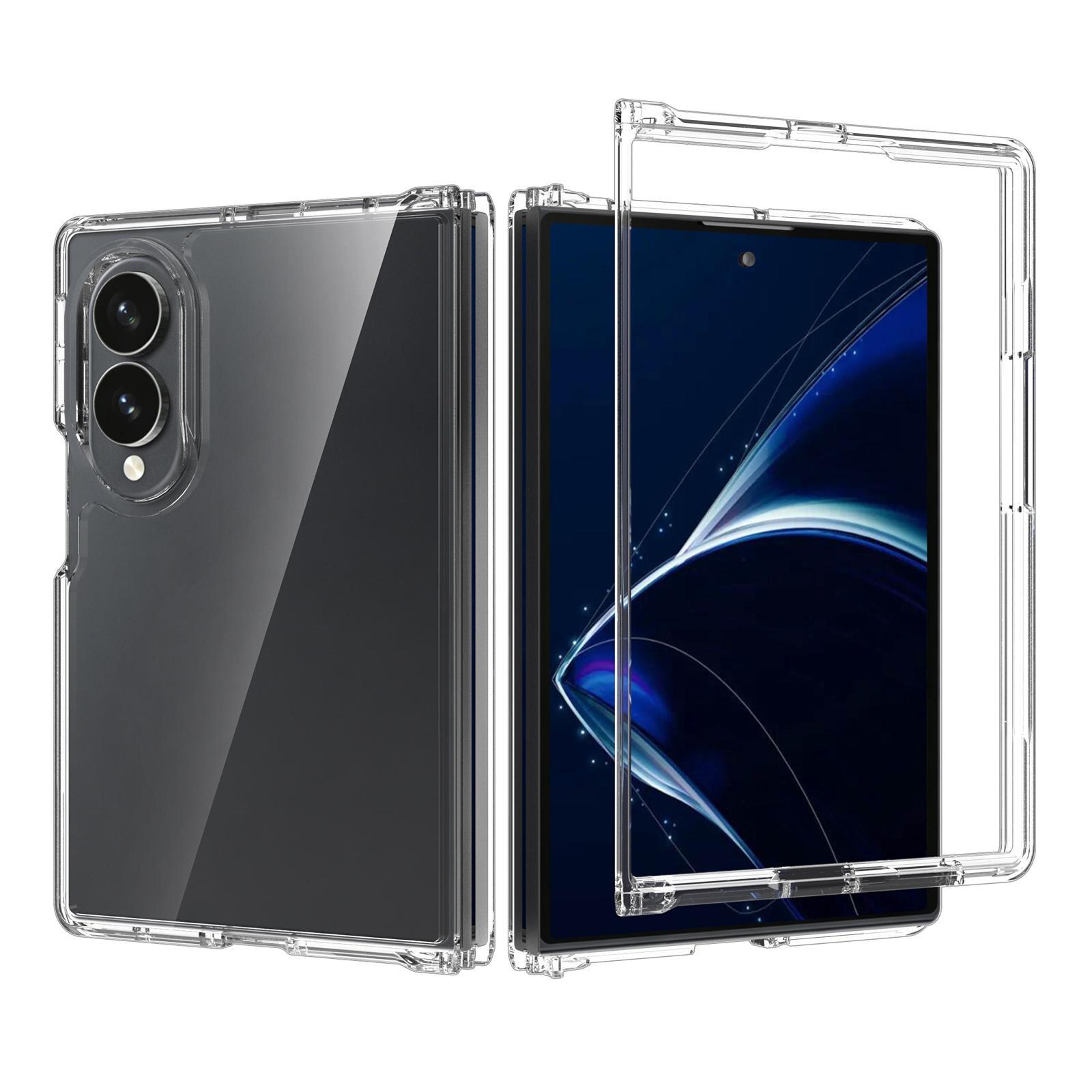 samsung galaxy z fold8 case clear scratchproof tpu acrylic case transparent protective cover