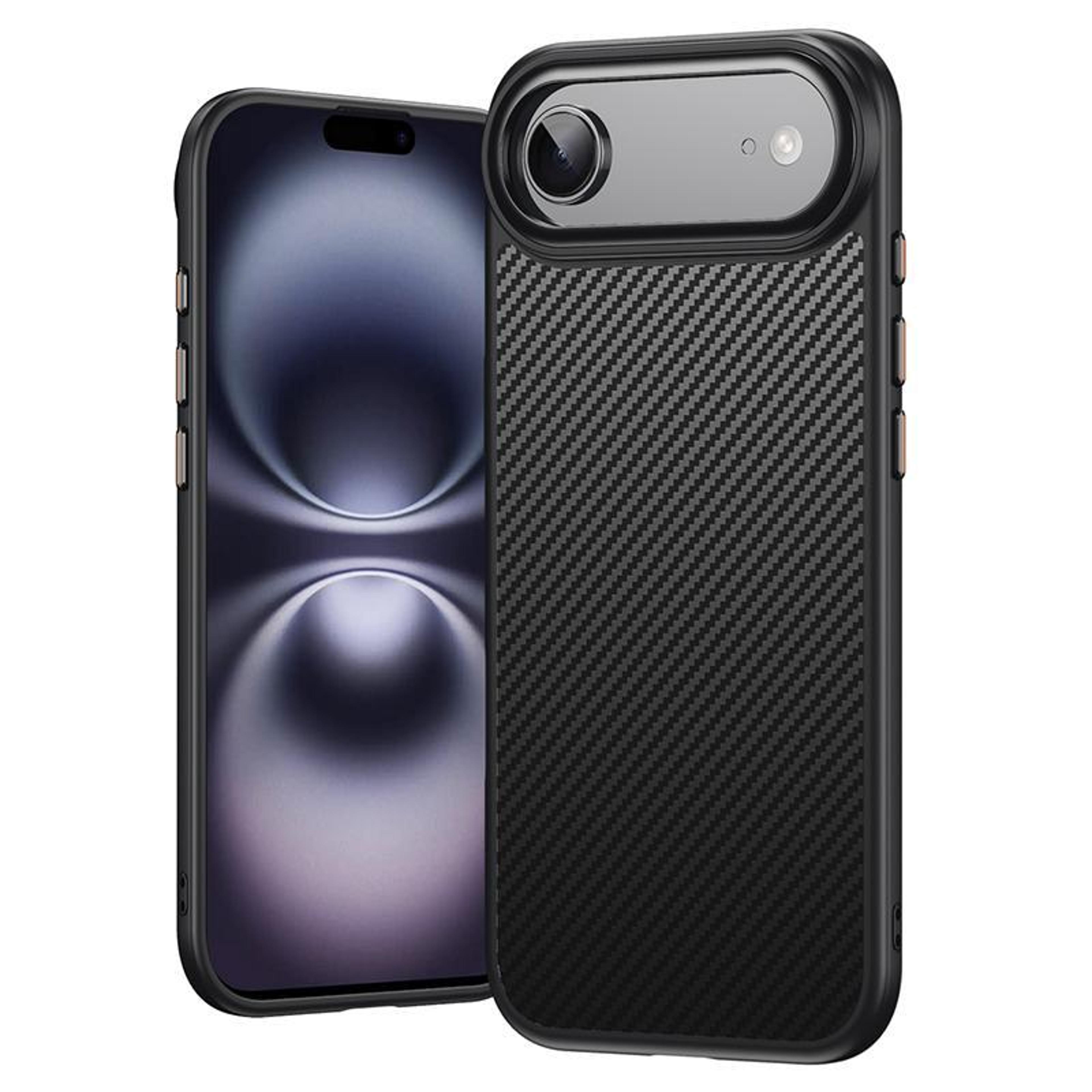 magsafe iphone case with kevlar fiber phone case texture slim shockproof magnetic cover black