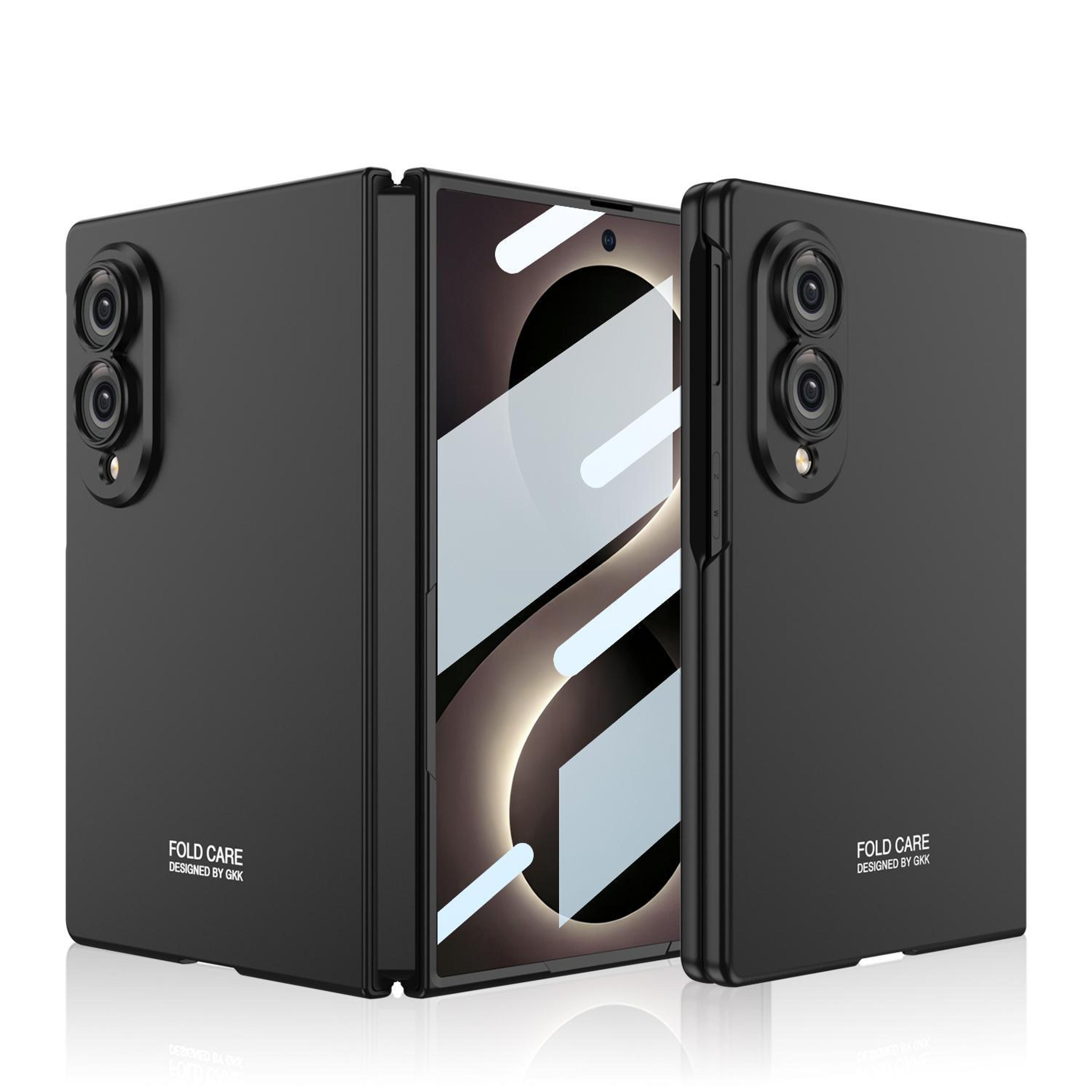 gkk galaxy z fold8 5g case ultra thin full coverage protective case with built in screen protector black