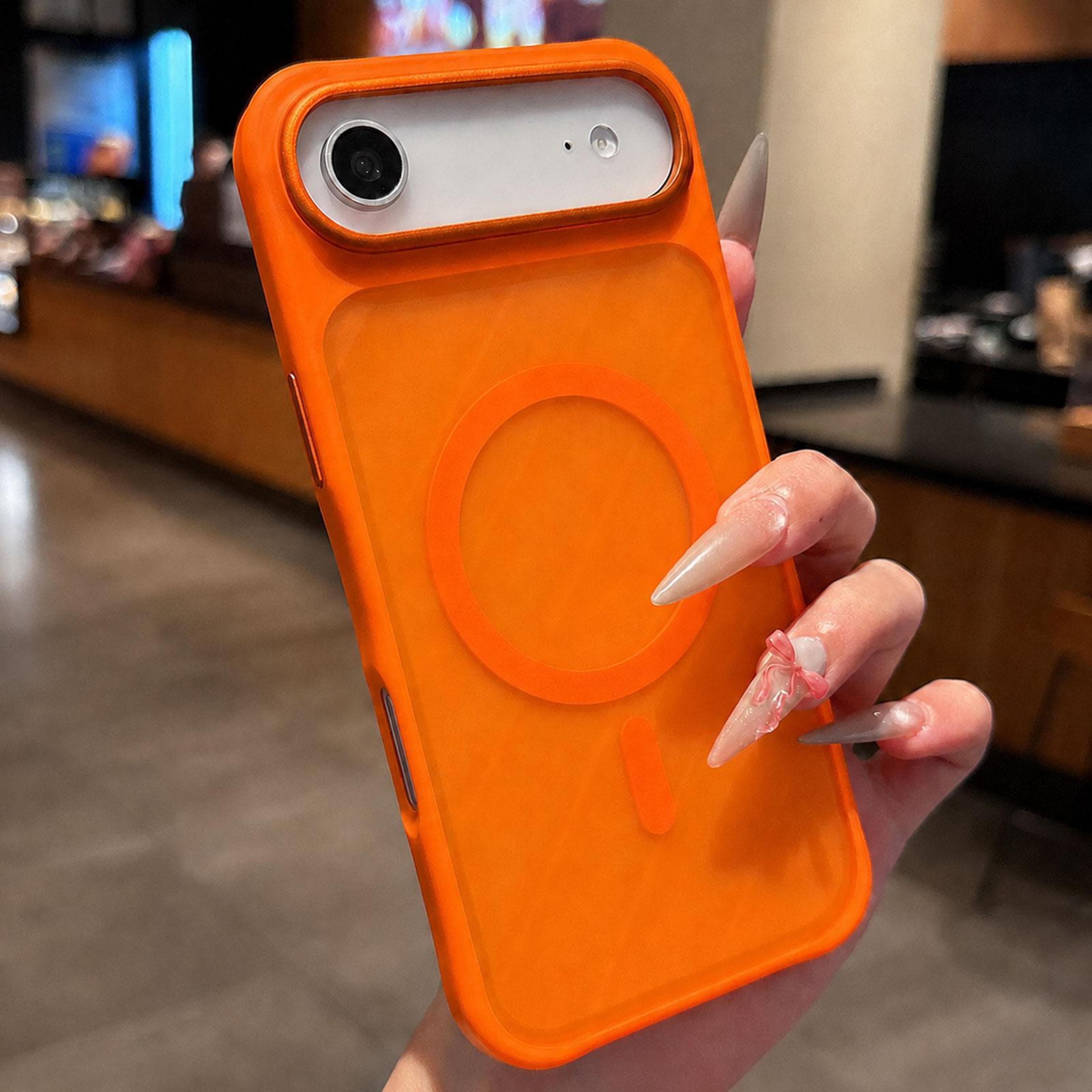 magnetic iphone air shockproof clear acrylic tpu phone case with magsafe compatible design