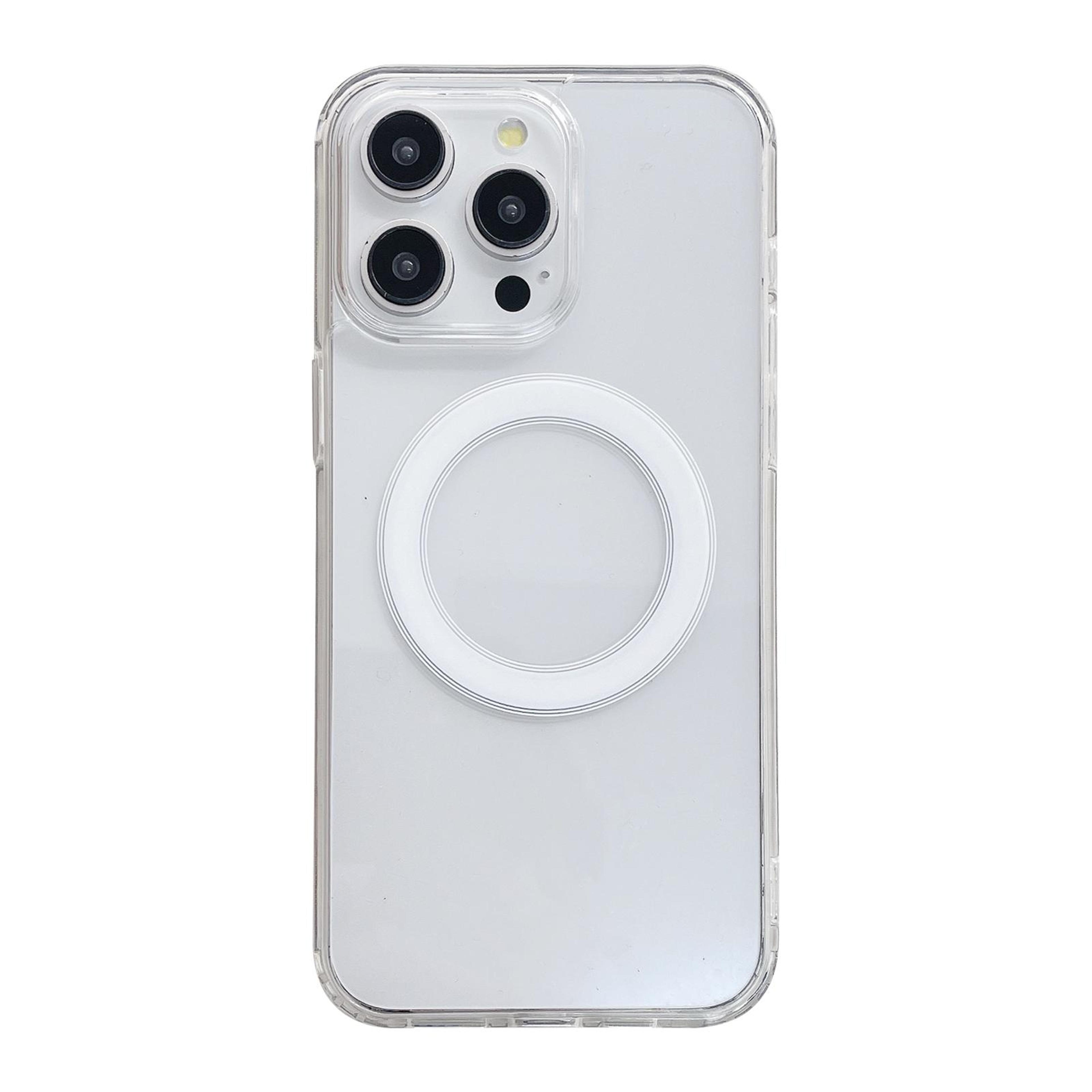 iphone 16 pro magsafe case clear acrylic tpu shockproof transparent protective cover