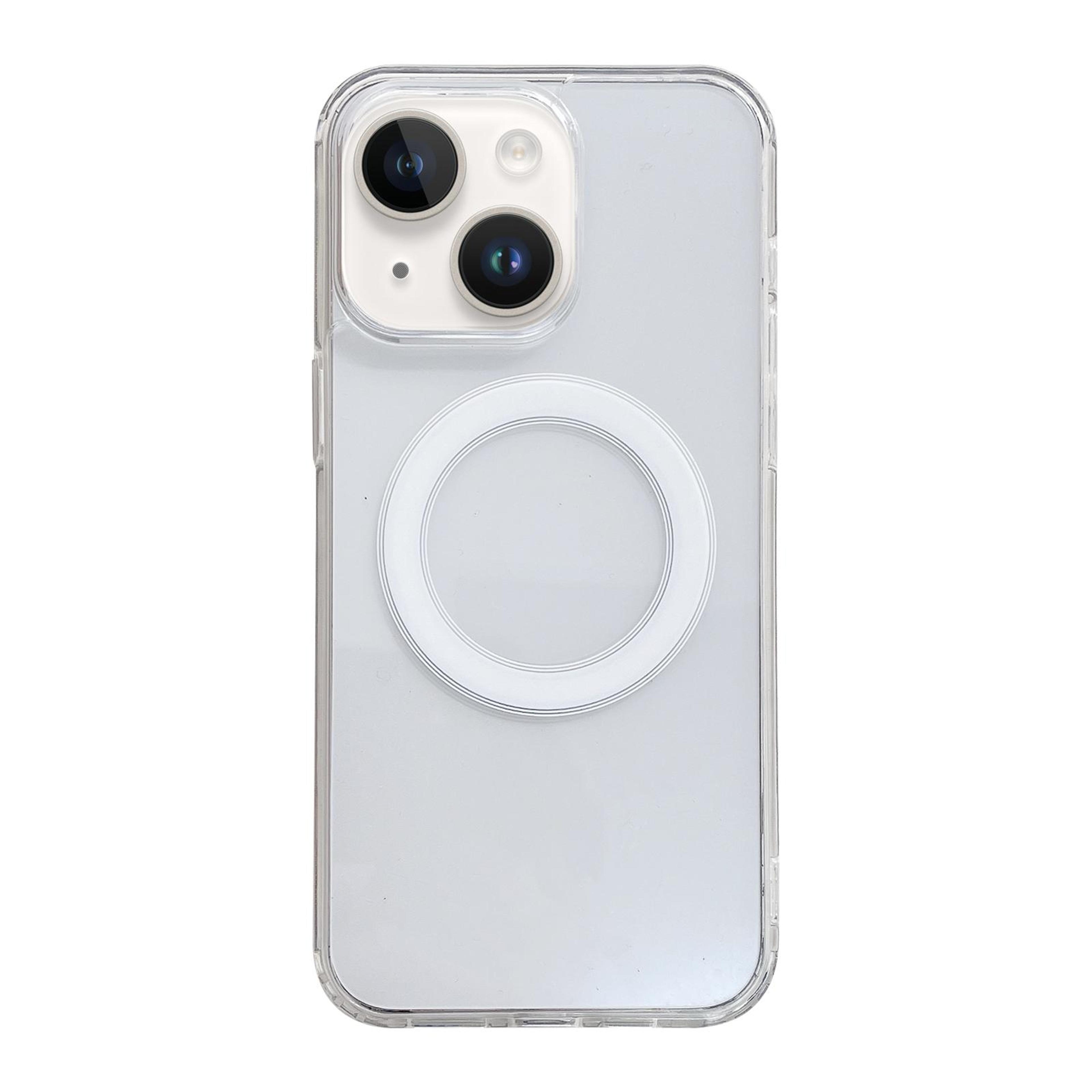 iphone 14 clear magsafe case transparent acrylic tpu shockproof magnetic cover