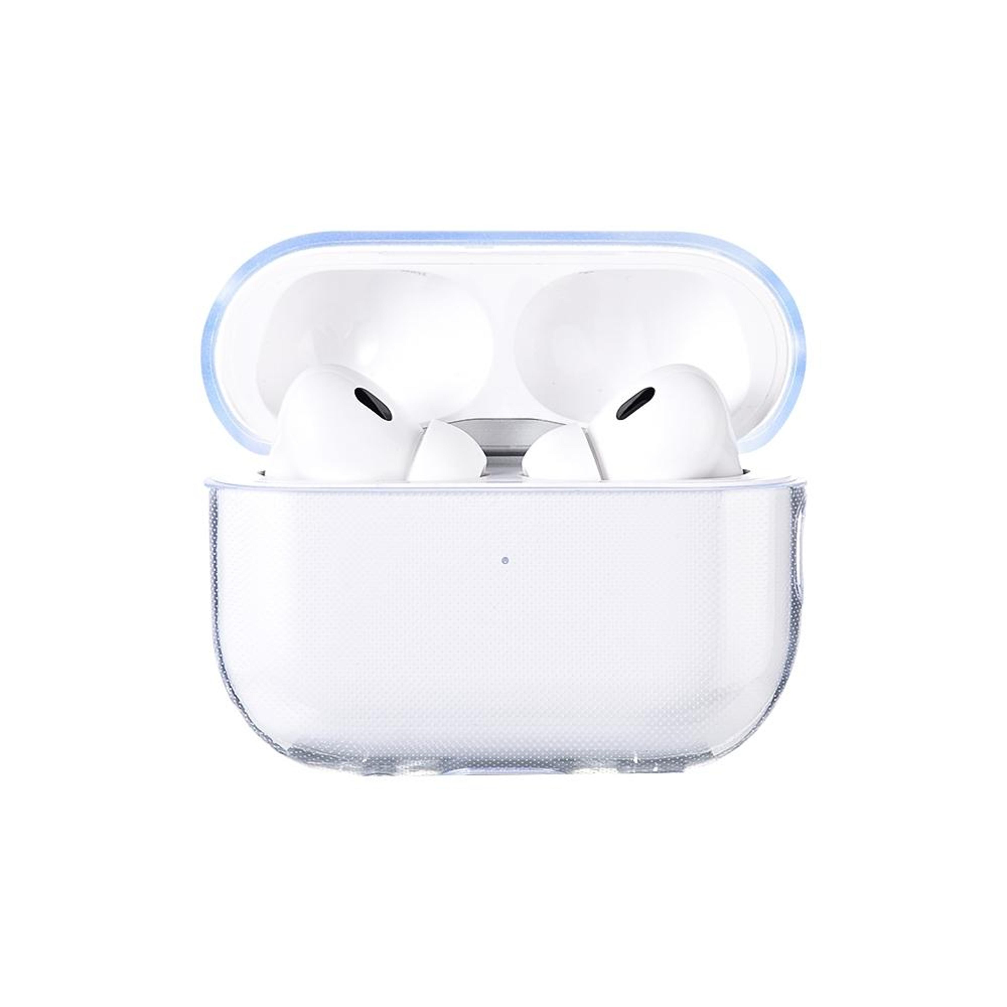 airpods pro 2 clear tpu case shockproof protective cover with precision charging port