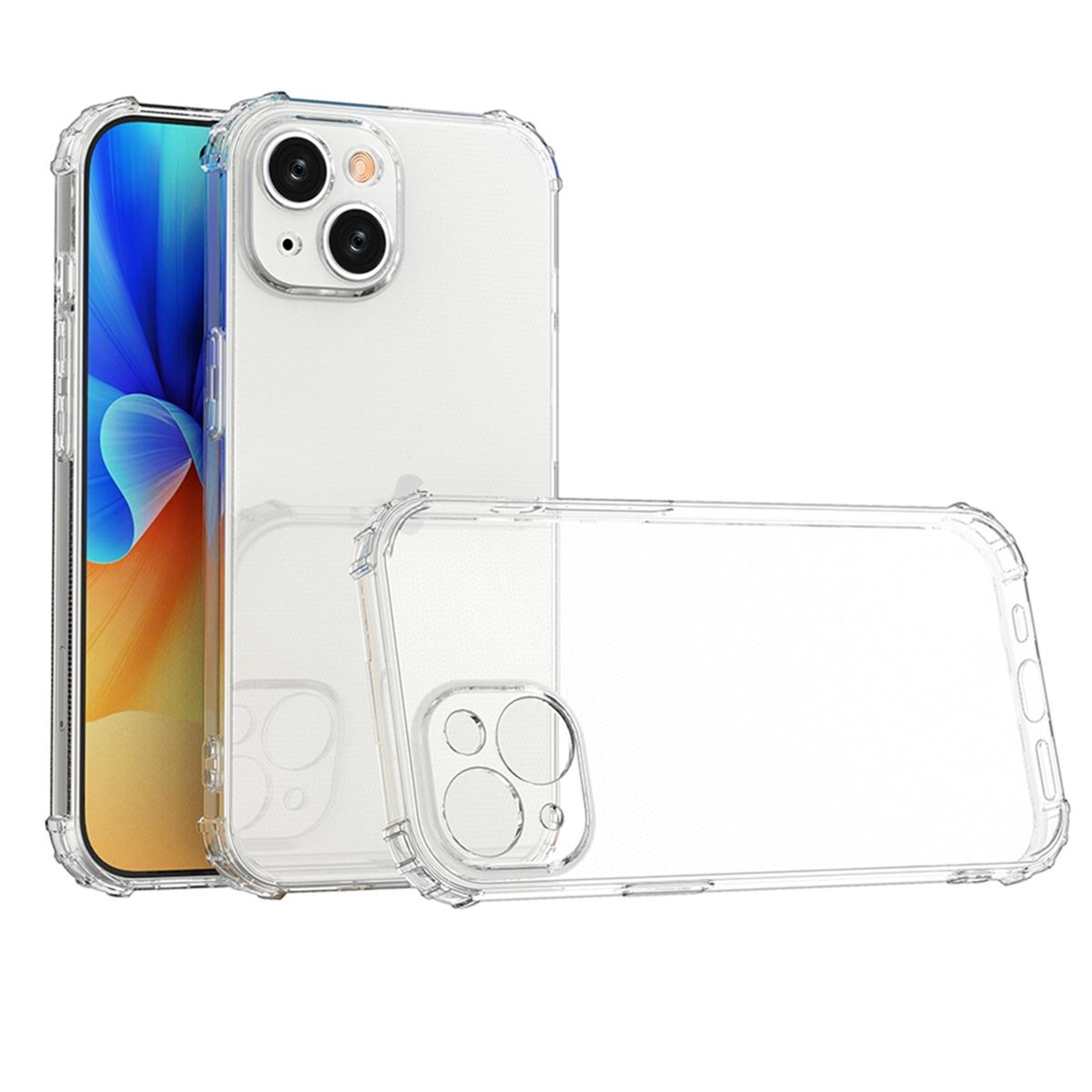 iphone 15 clear case shockproof tpu protective transparent slim cover
